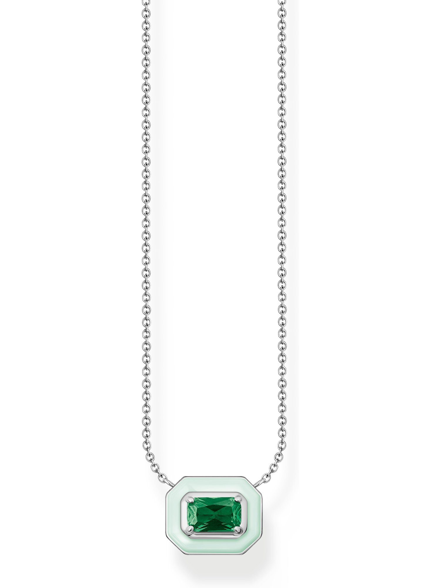 Silberkette Thomas Sabo Damen-Kette 925er Silber Glasstein