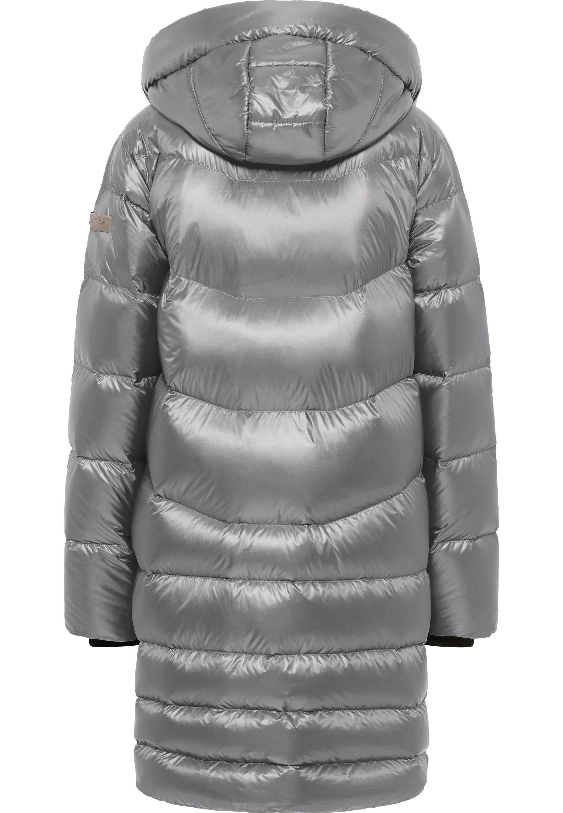 Thermolite grau & Frieda Kapuze mit NY 2 Freddies Twister Coat, Langmantel