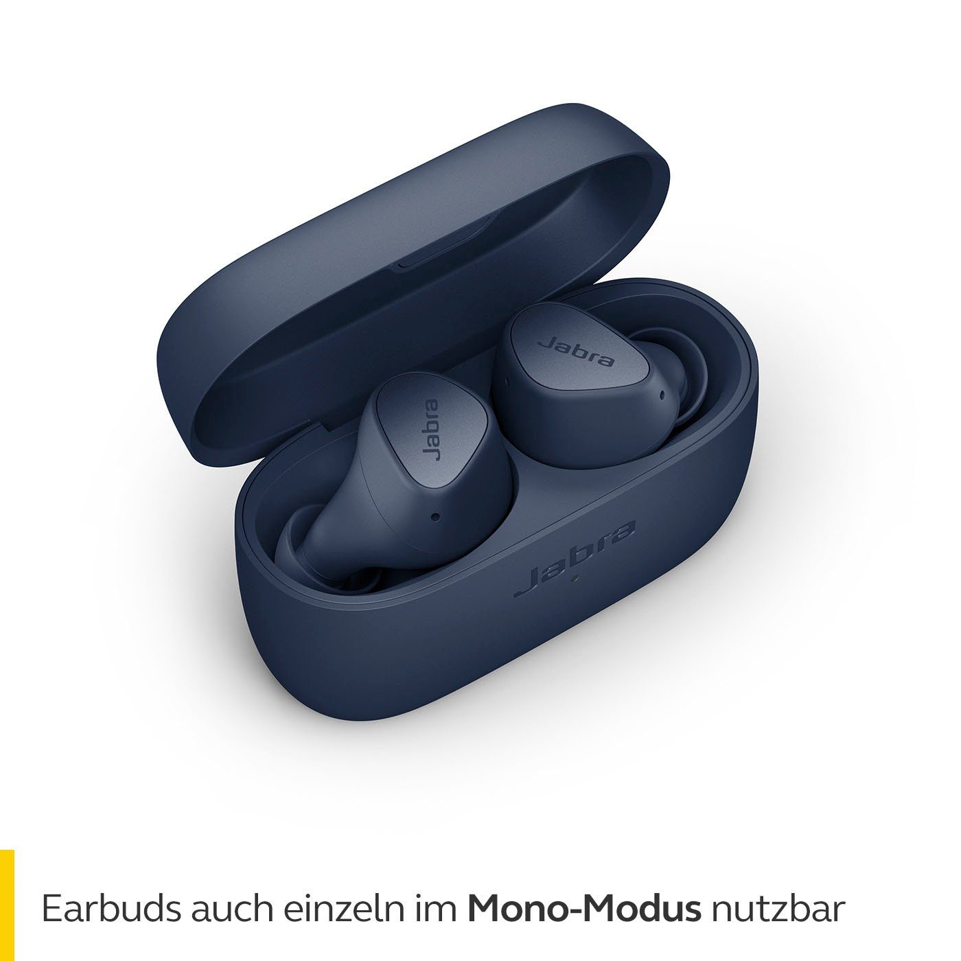 Jabra Elite Google Assistant, Siri, Navy In-Ear-Kopfhörer (Geräuschisolierung, Alexa, 3 Bluetooth)