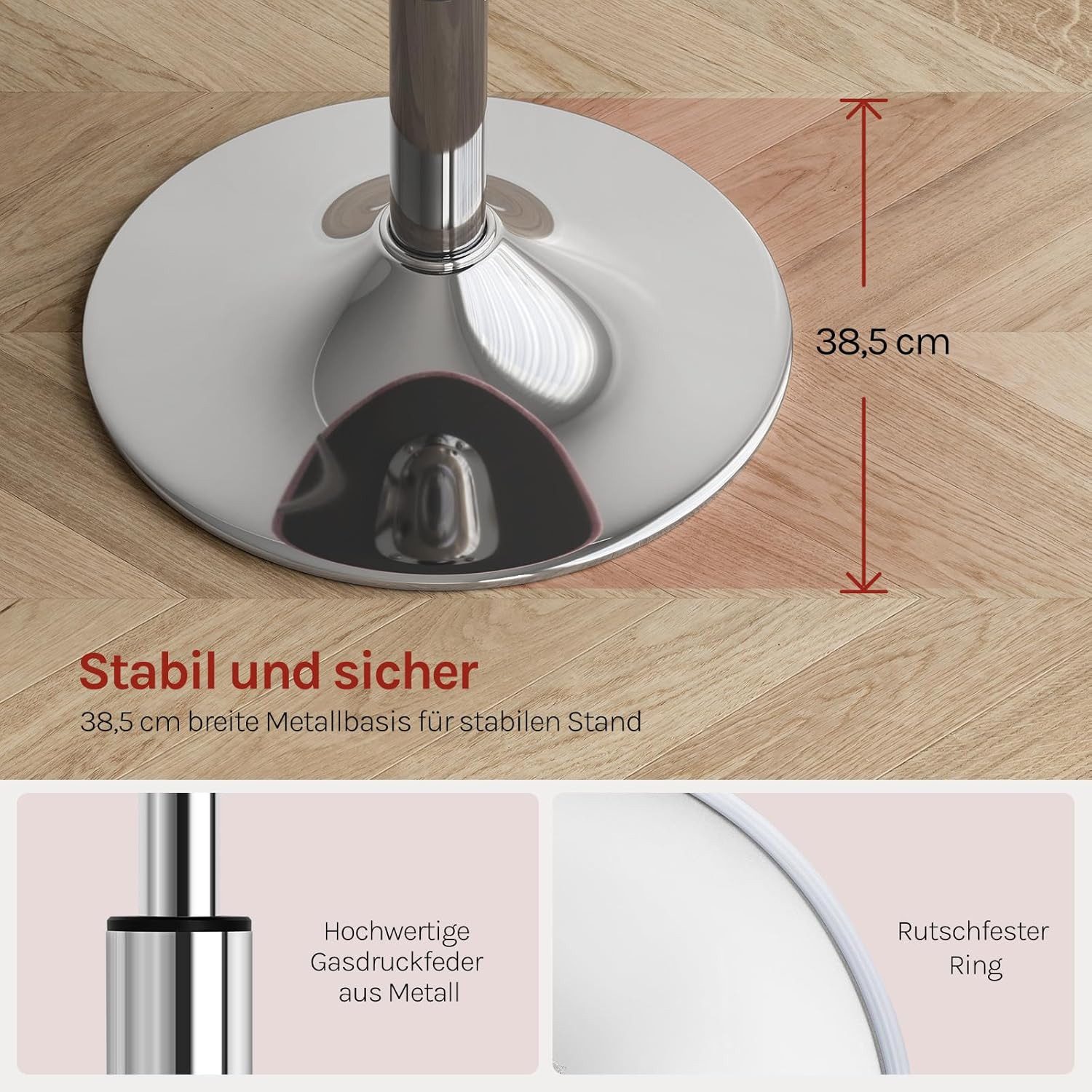 Woltu Drehhocker (1 St), Schminkhocker Samt, höhenverstellbar drehbar