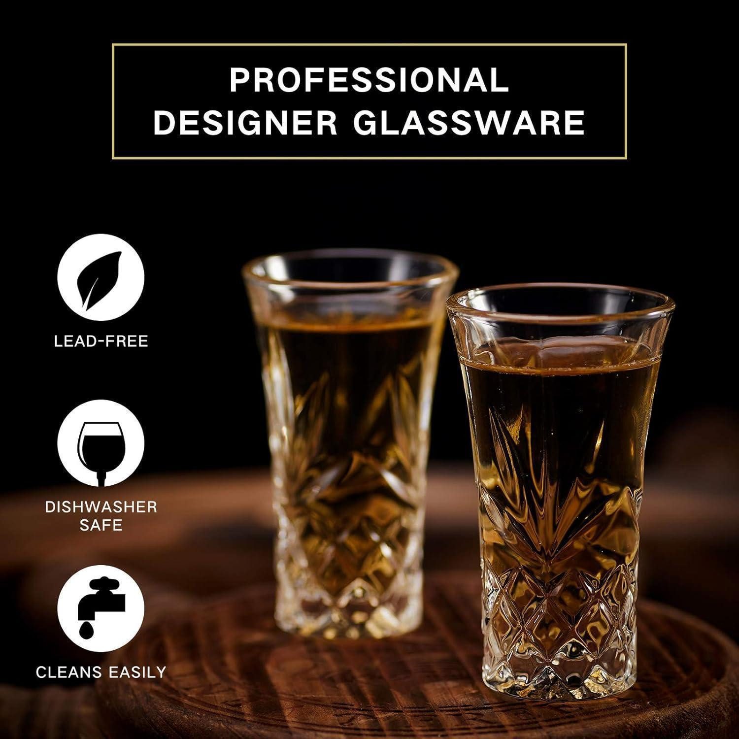 LuxusKollektion Schnapsglas Tequila Gläser Schwerer Boden 60ml 48 Stück