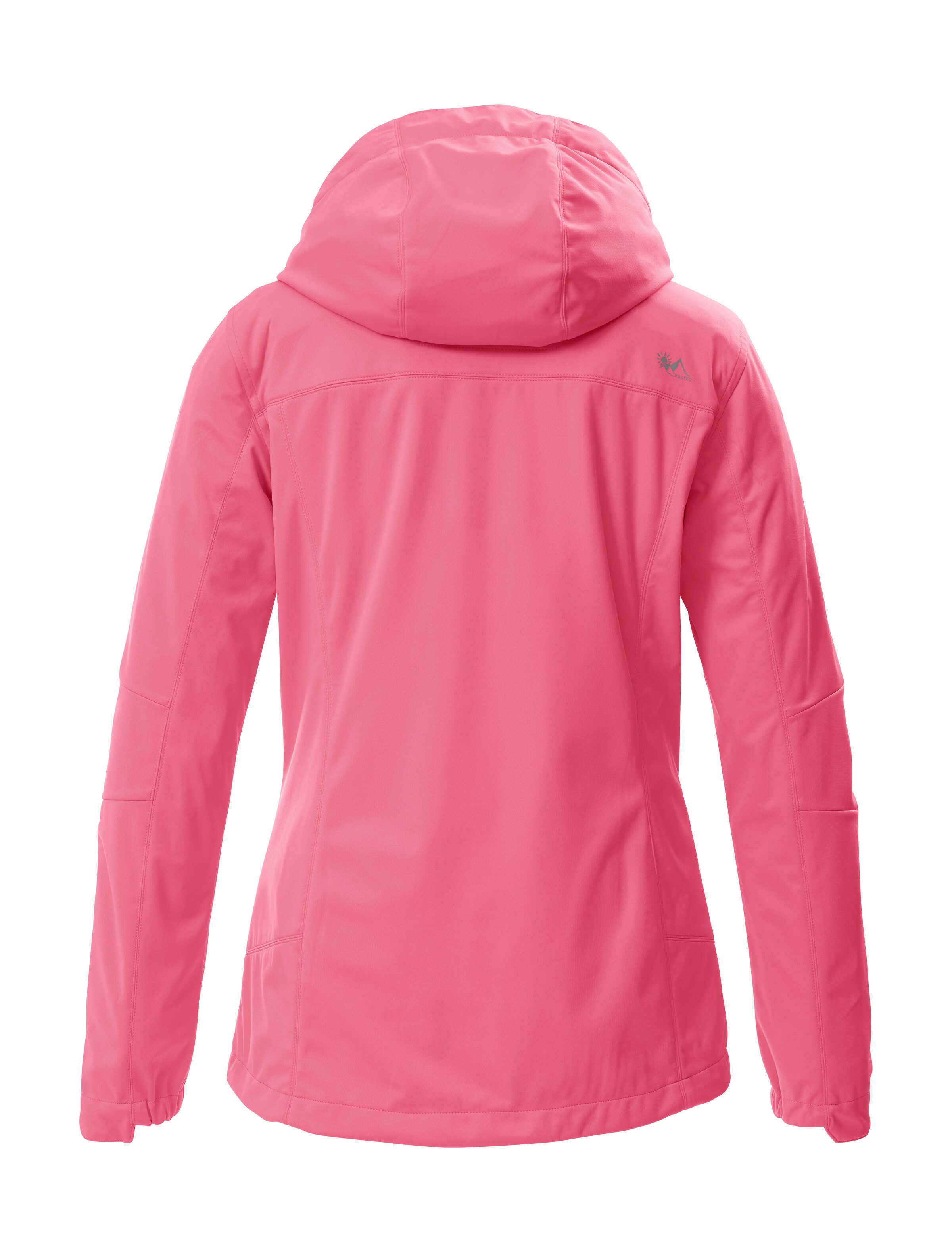 Killtec Softshelljacke KOS 69 WMN SFTSHLL JCKT Winddichte, wasserabweisende Damenjacke mit abnehmbarer Kapuze