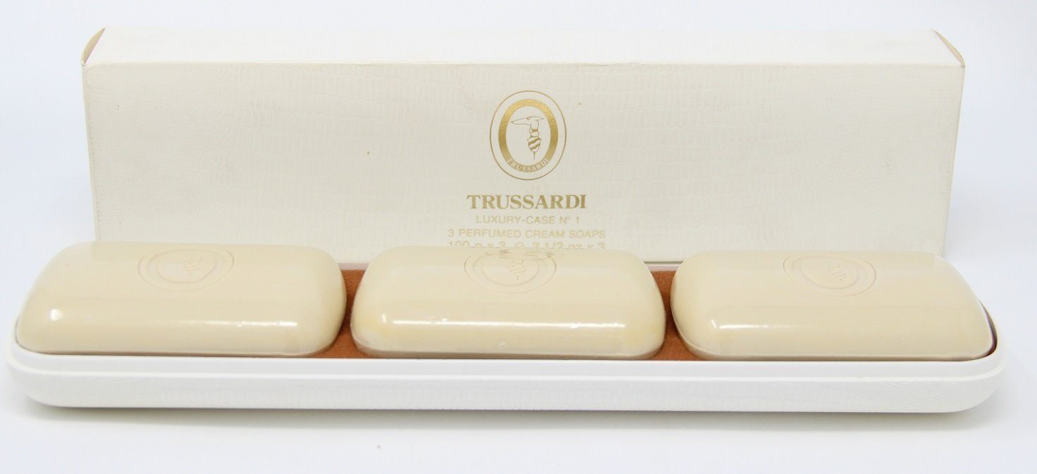 Trussardi Handseife Trussardi Luxury Case Perfumed Cream Seife 3x100g Cremeseife