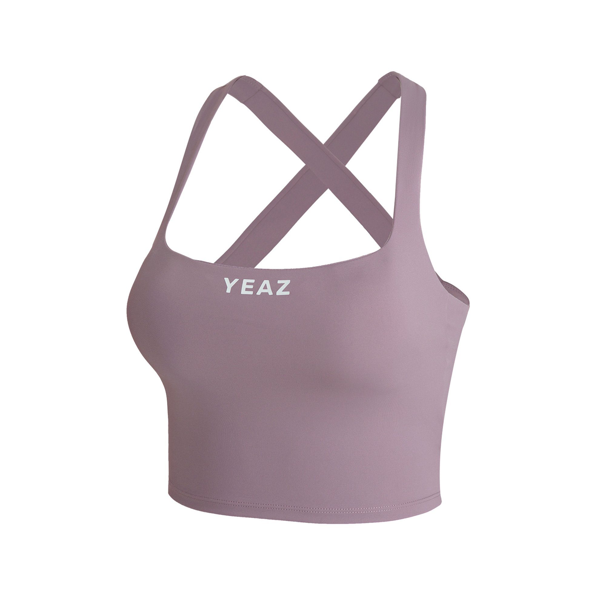 YEAZ Yogatop SHOW top Sportliches, Passform cooles (1-tlg) einzigartiger pink Design mit