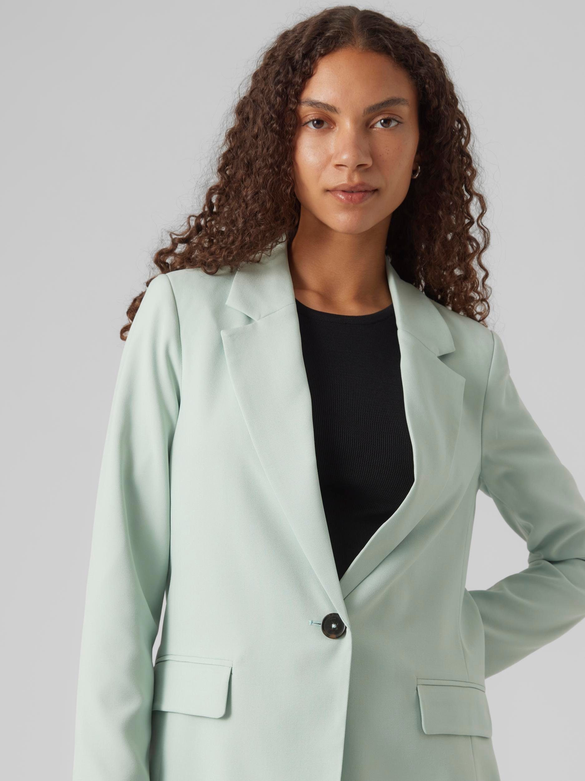 Vero Longblazer BLAZER NOOS LS Silt Moda LOOSE Green VMRITA