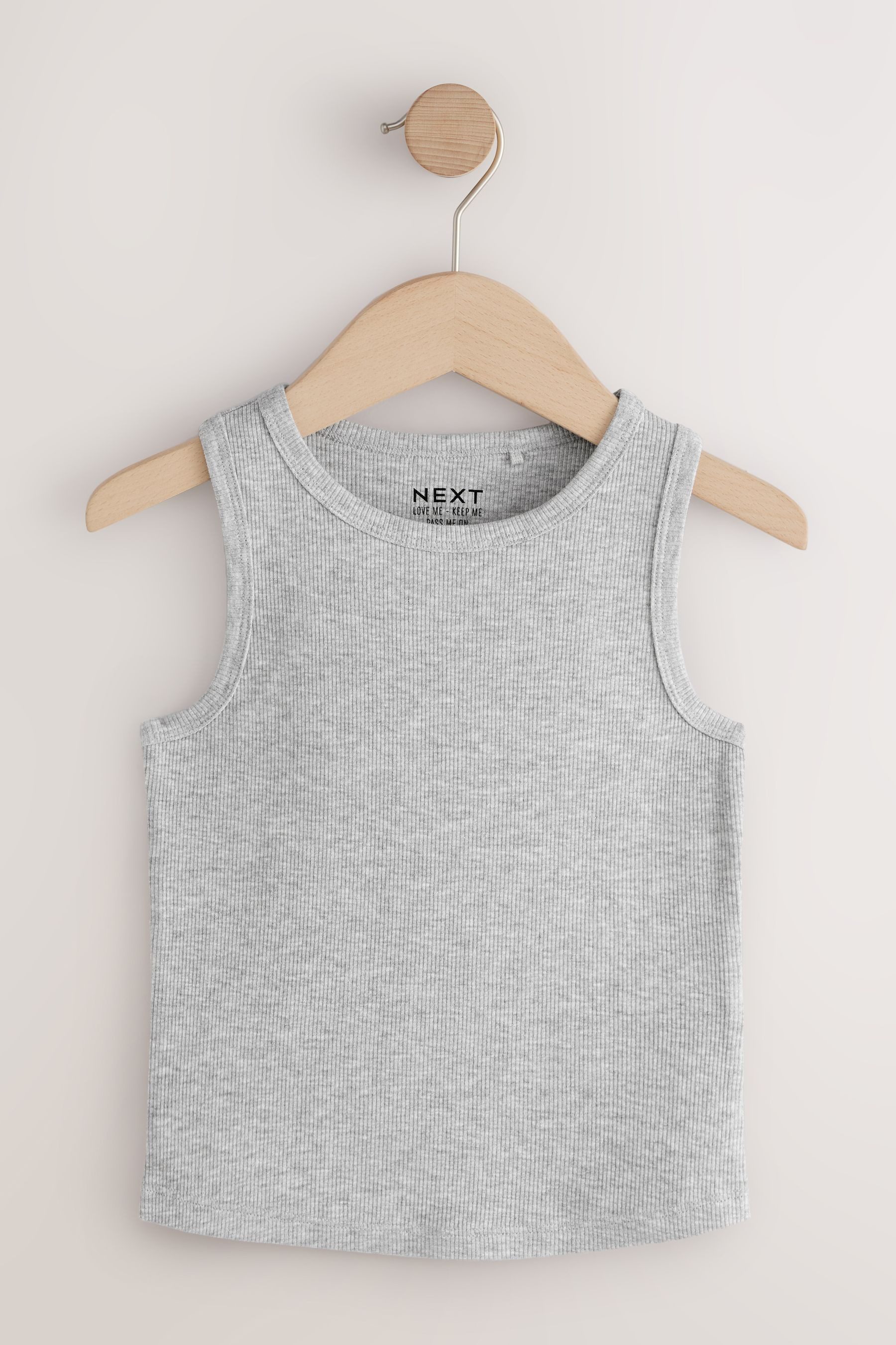 Next T-Shirt Gerippte Trägertops im 7er-Pack (7-tlg) – Bild 5 von 5