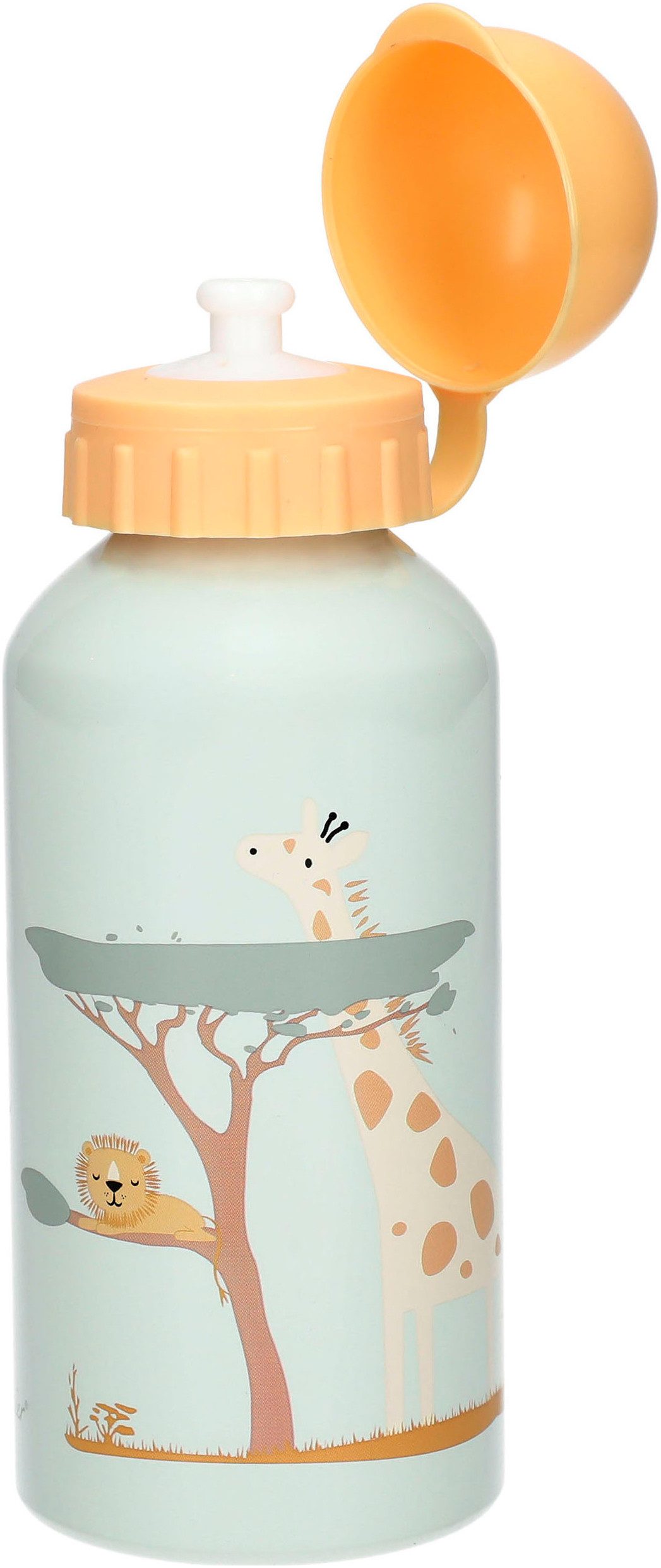 Sterntaler® Lunchbox Brotzeitdose & Trinkflasche Safari, Aluminium, Polyprophylen (PP), (2-tlg), mit Trinkflasche