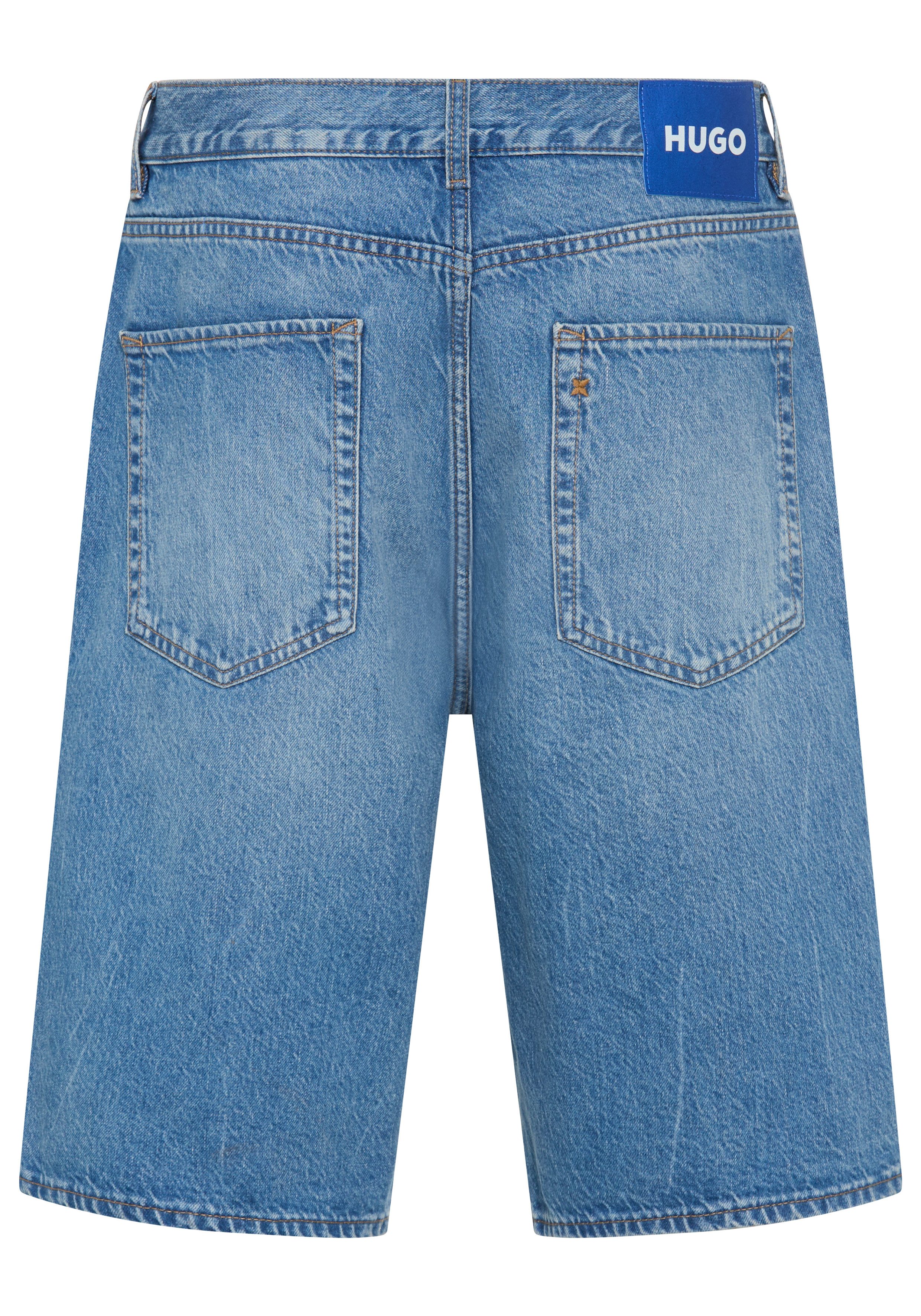 HUGO Jeansshorts Skate Shorts im Straight Fit