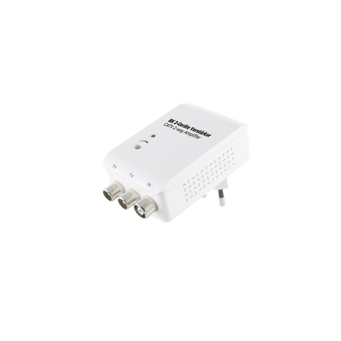 S/CONN maximum connectivity® Koax-Kabelverbinder Antennenverstärker, dual, 20 dB, IEC