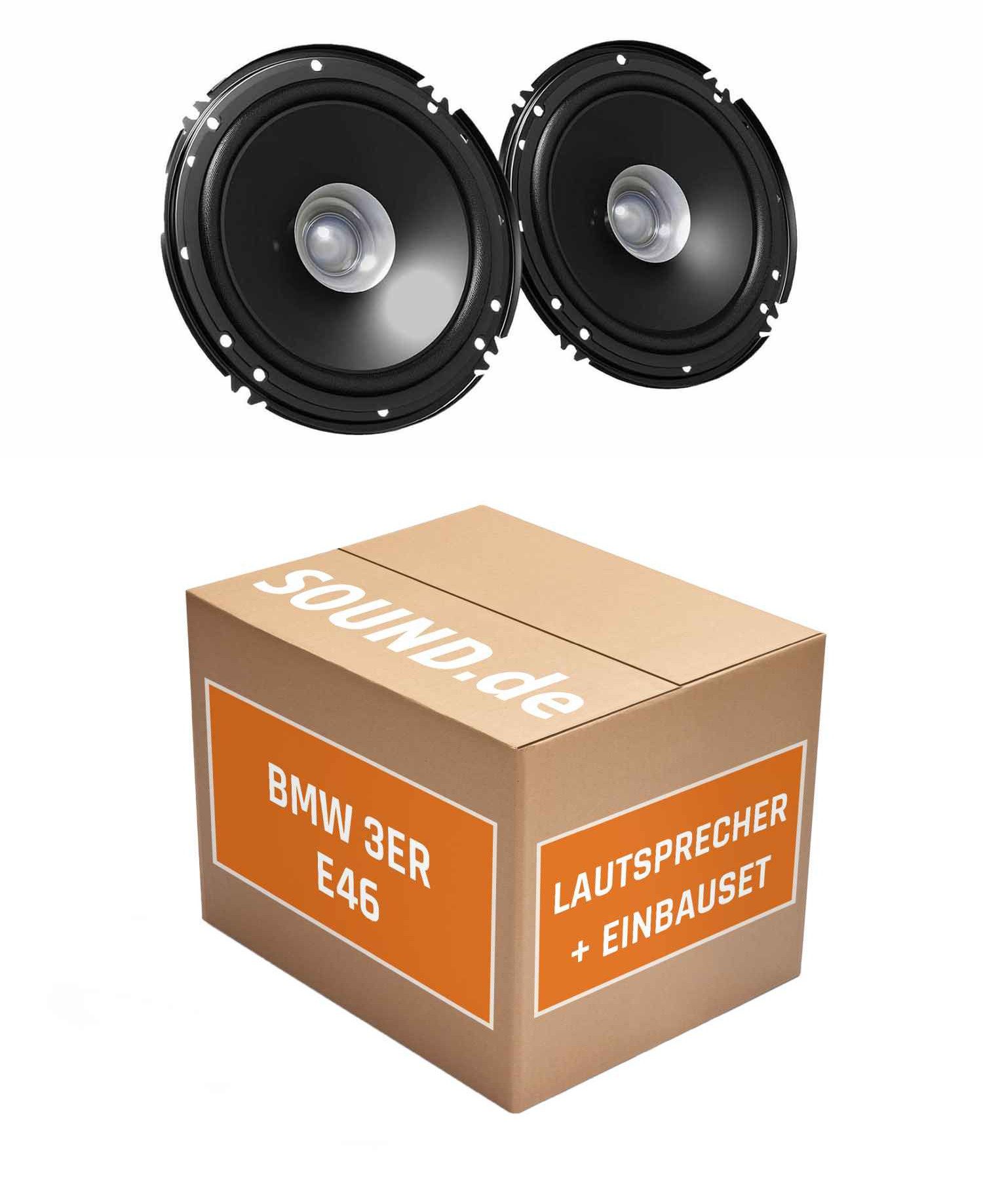 JUST SOUND best choice for caraudio Lautsprecher 16cm, Heckablage JVC CS-J610X für BMW 3er E46 Coupe 300W Auto-Lautsprecher (30 W)