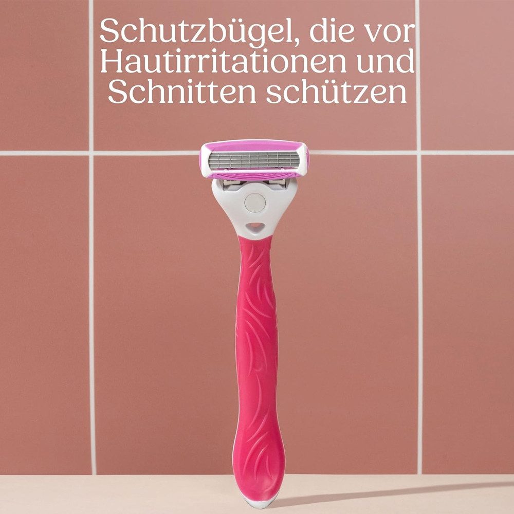Wilkinson Rasierklingen Wilkinson Quattro for Women Rasierklingen, 3er Pack, 3-tlg., mit aufschäumenden Hautconditioner