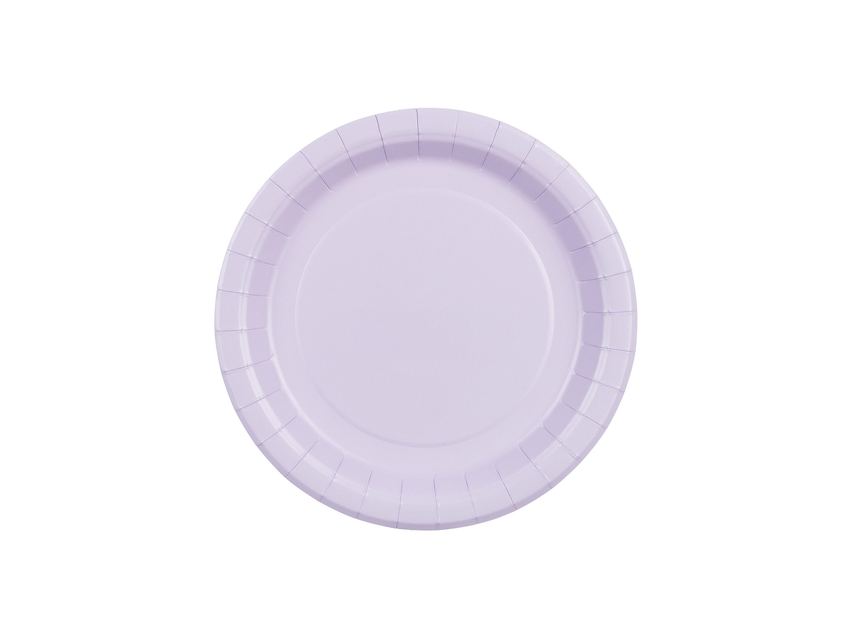 partydeco Teller, Pappteller 18cm 6er Set Lavendel