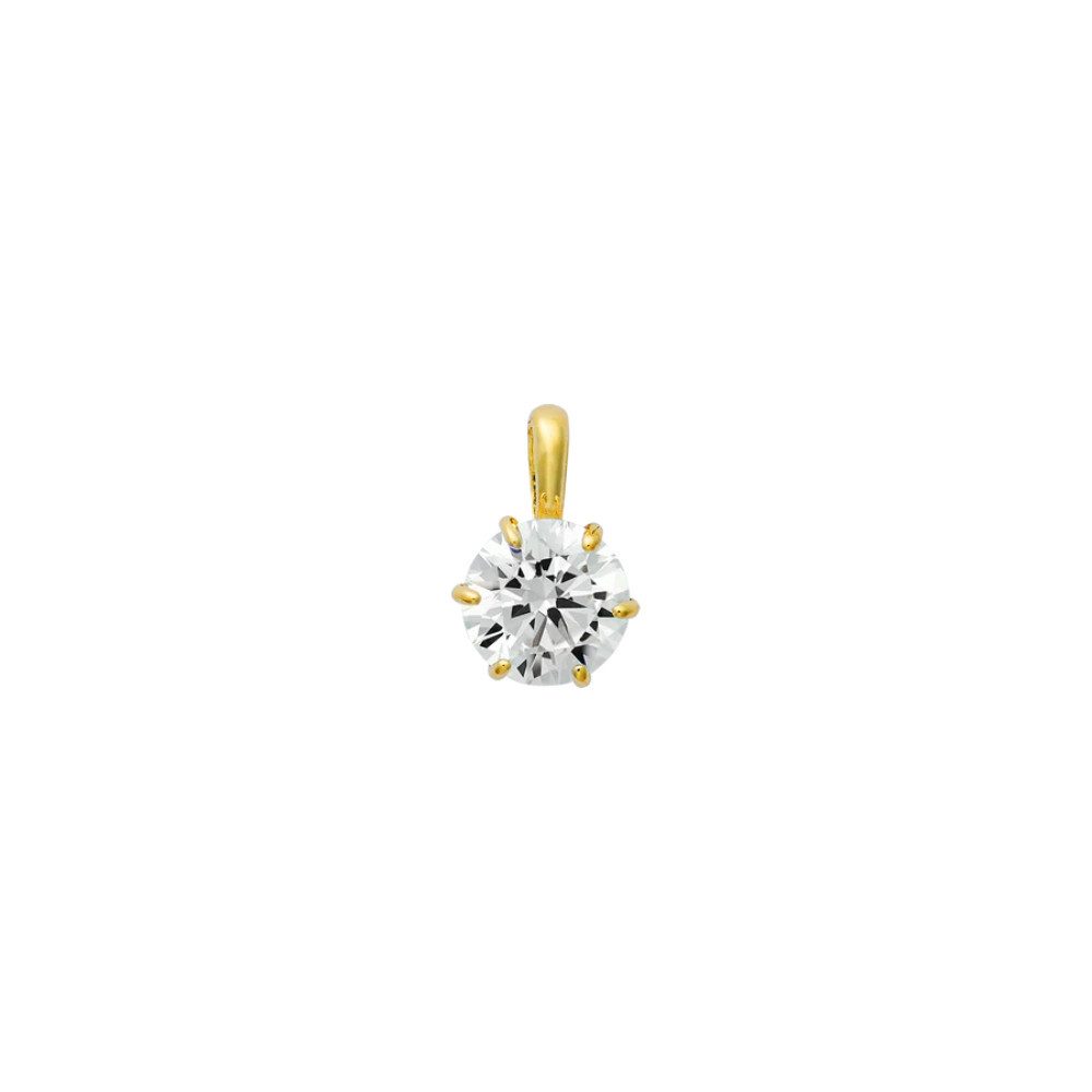 XENOX Runder Anhänger XG14K0196G, Zirkonia inn Krappenfassung