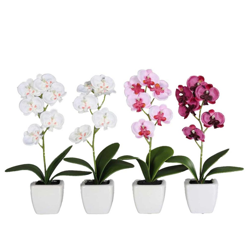 Kunstblume Kunstblume - Orchidee - im Topf - 1 Stück, DPI