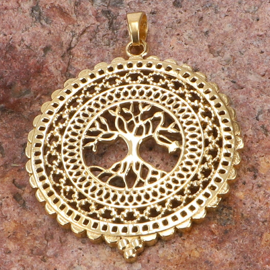 Guru-Shop Kettenanhänger Amulett mit Tree of günstig online kaufen