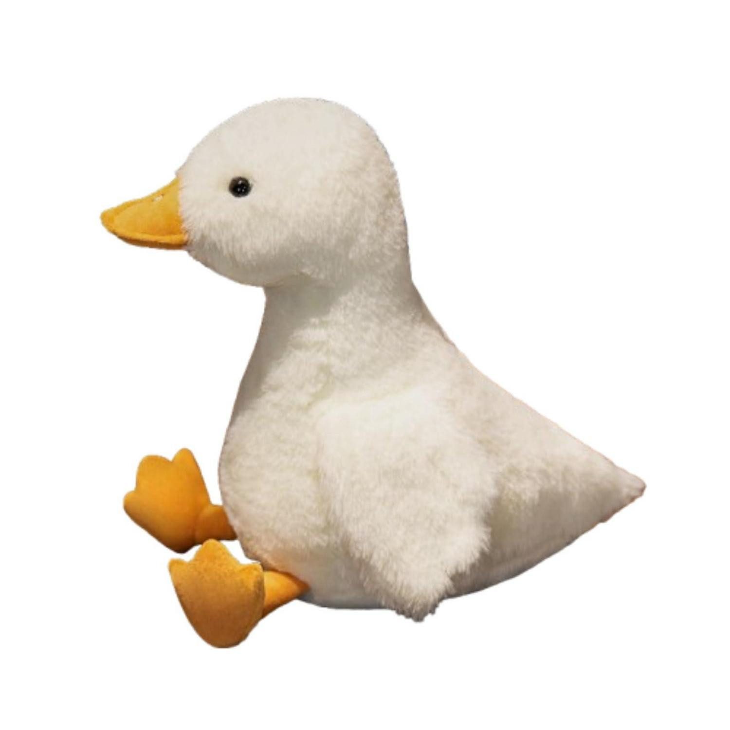 LuxusKollektion Kuscheltier Kuscheltier Ente Plüsch Stofftier Geschenk Kinder Mädchen 35 cm Weiß
