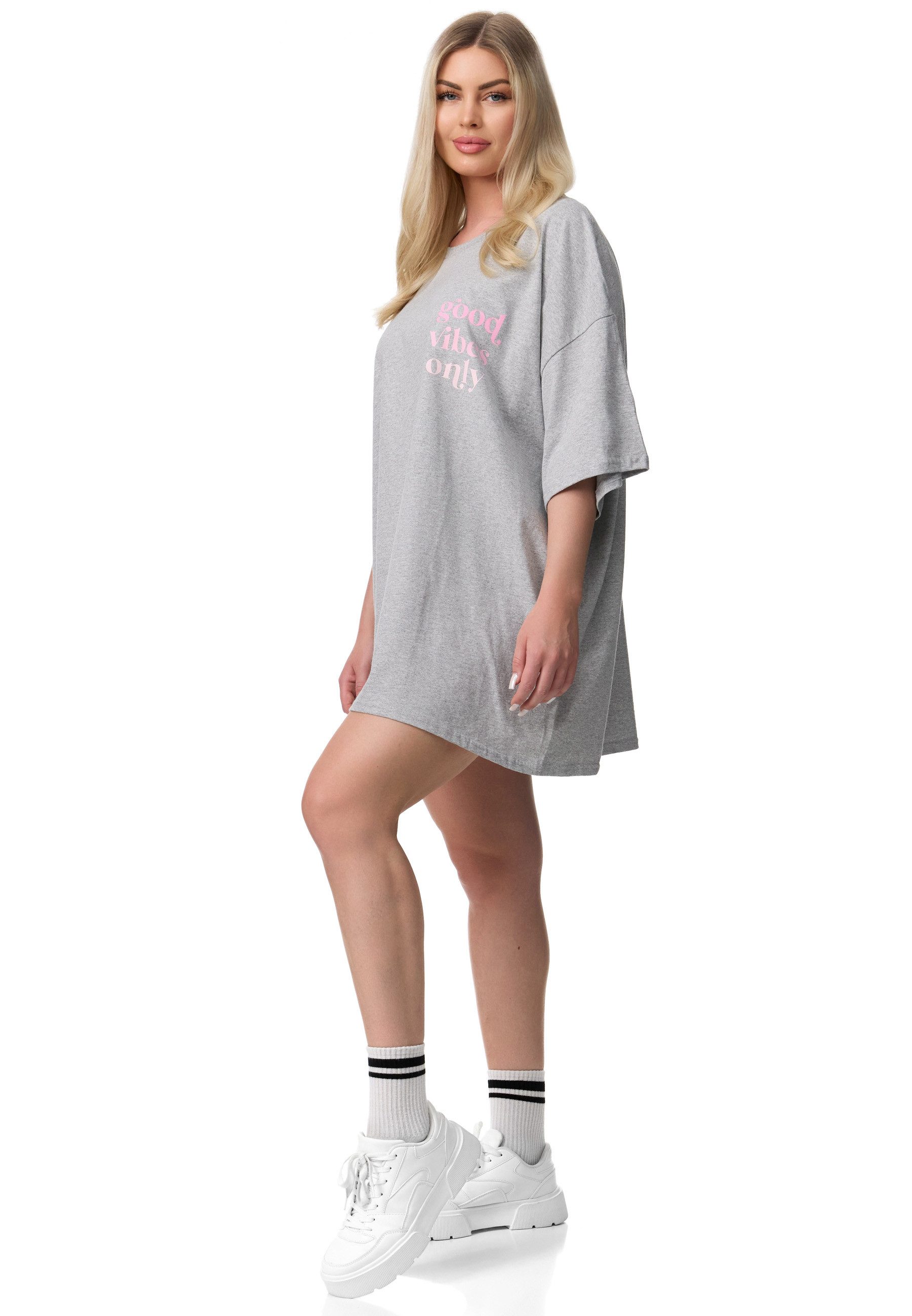 Worldclassca T-Shirt Worldclassca Oversized VIBES Print günstig online kaufen
