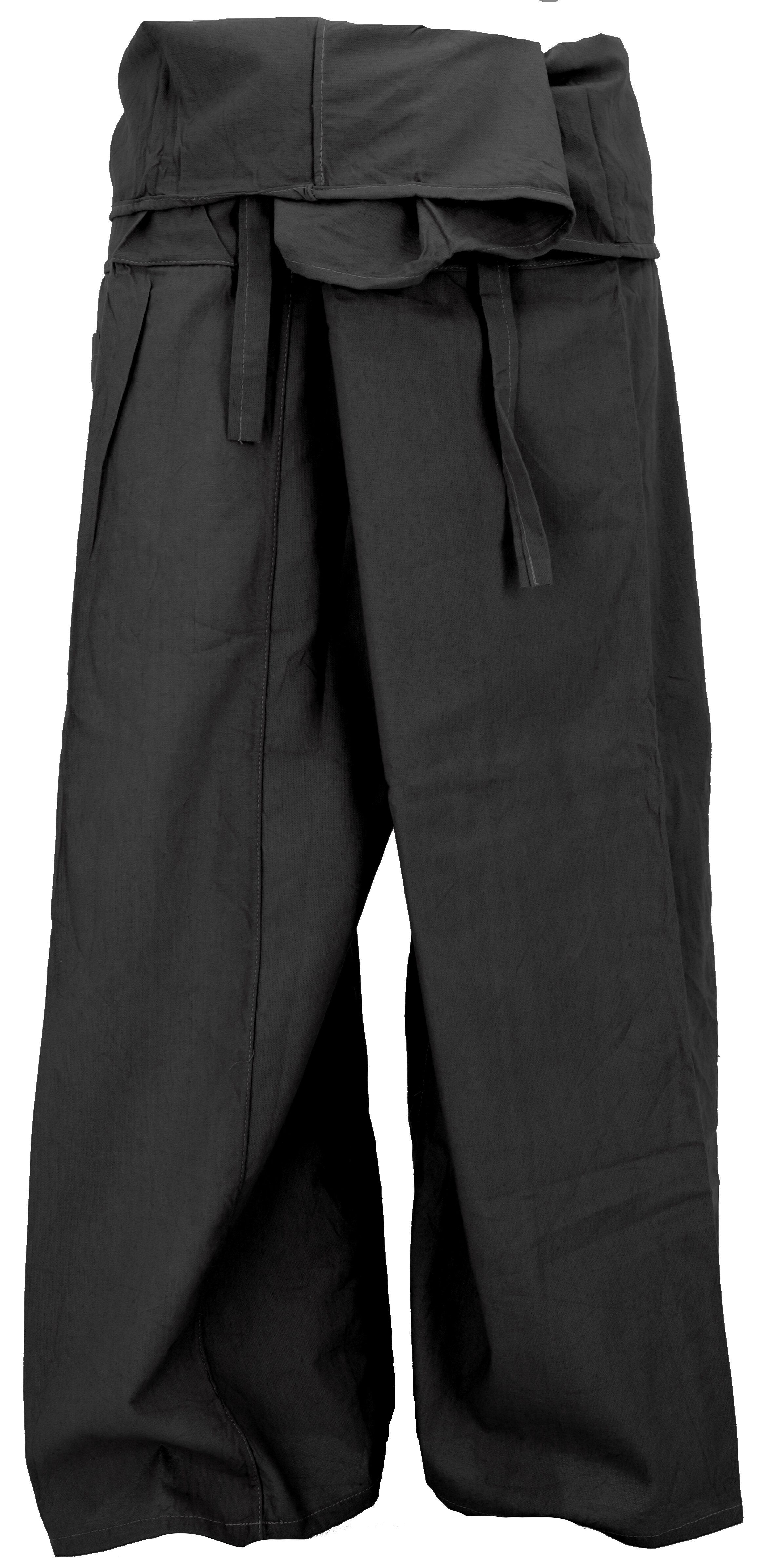 Guru-Shop Relaxhose Extra lange Thai Fischerhose aus Baumwolle,.. Ethno Style, alternative Bekleidung