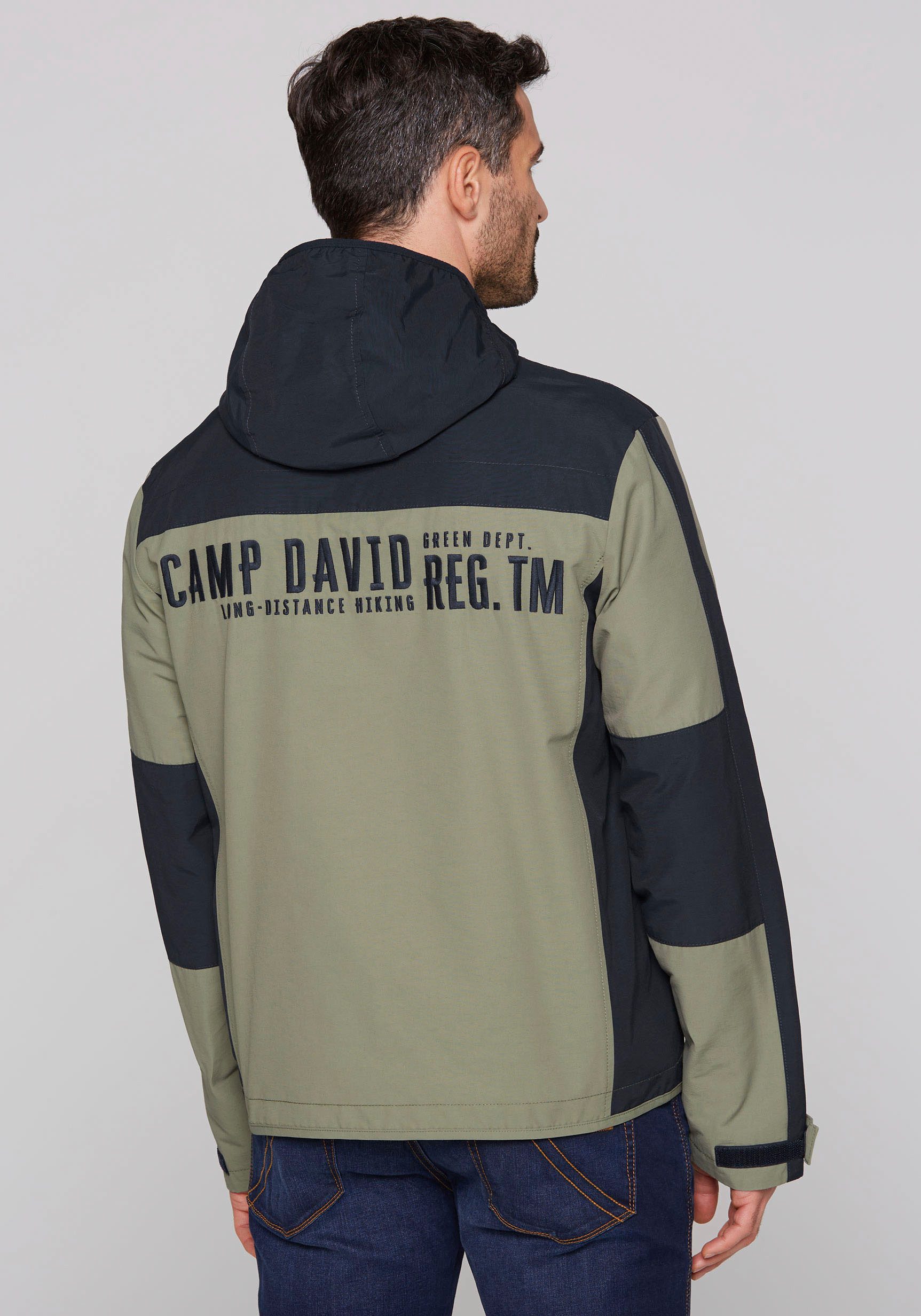 CAMP DAVID Outdoorjacke mit Logostickereien günstig online kaufen