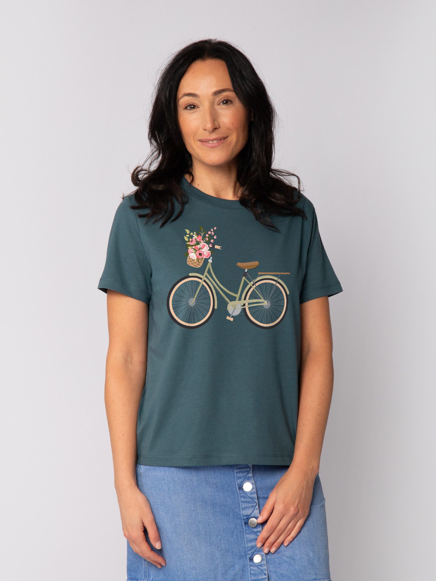 T-Shirt Damenfahrrad
