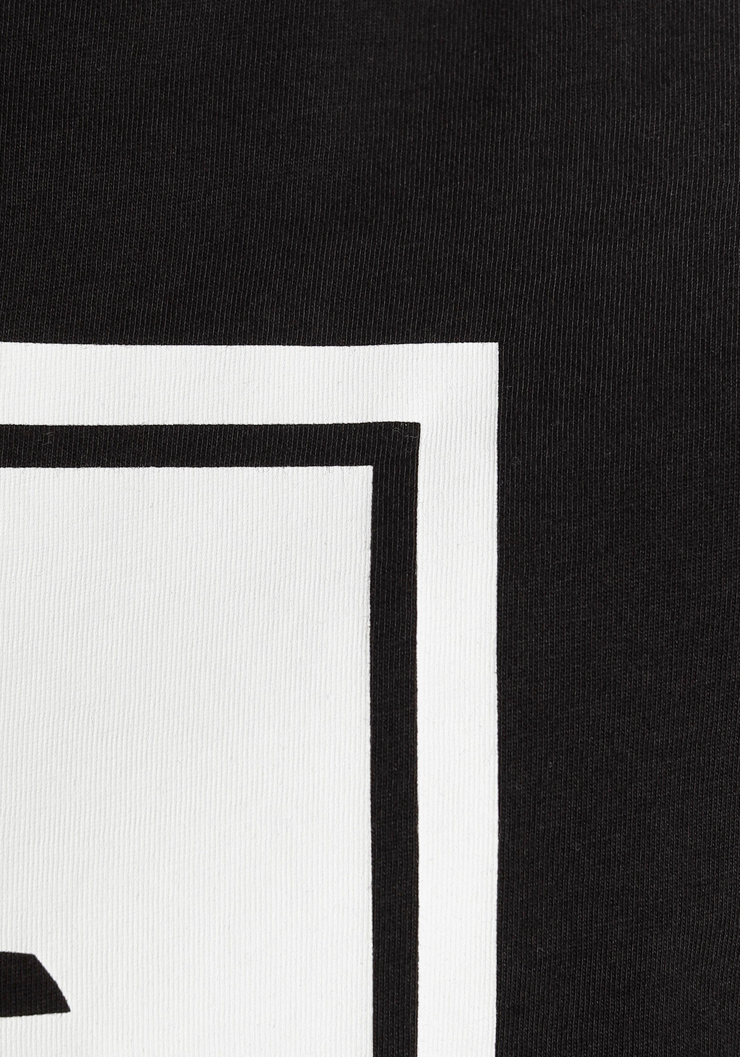 schwarz-weiß Timberland SS TEE STACK FRONT T-Shirt LOGO