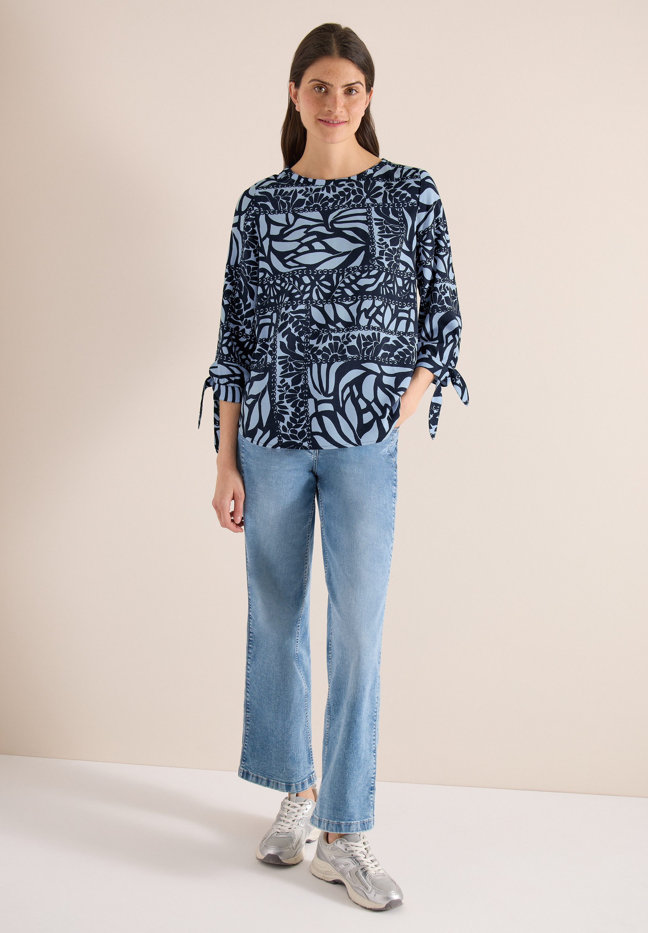 CECIL Klassische Bluse mit 3/4 Ärmeln