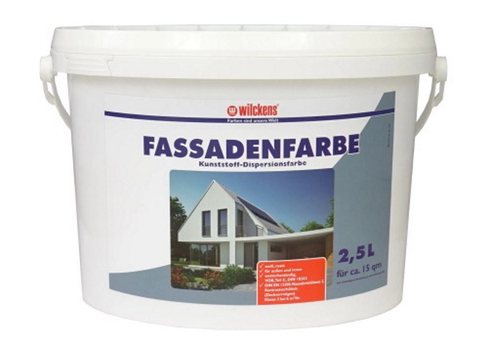 Wilckens Farben Fassadenfarbe 2,5 Liter Weiß Matt