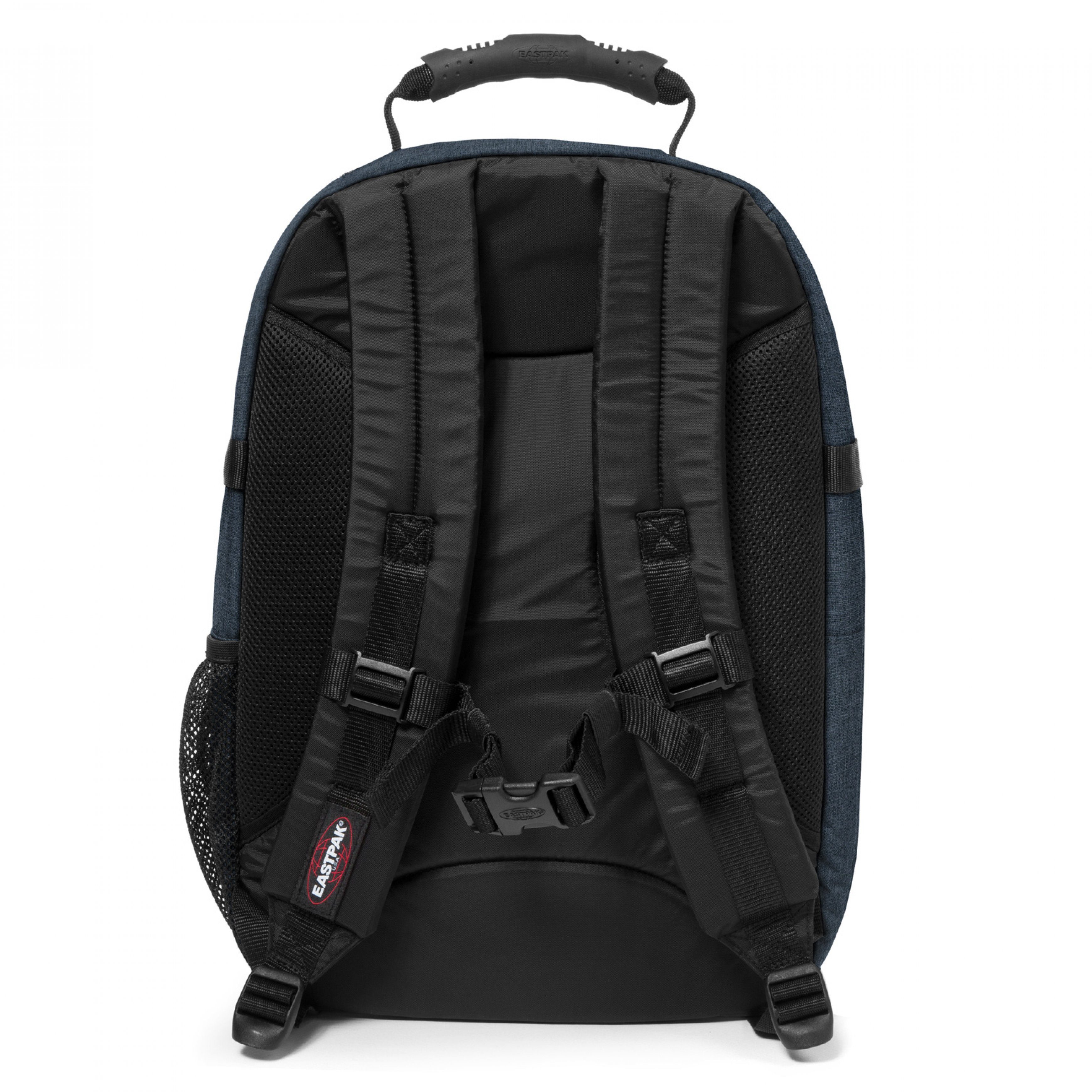 Triple mit Freizeitrucksack Eastpak Fächern TUTOR, geräumigen Denim