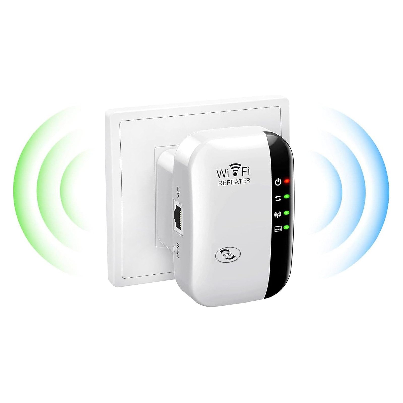 MODFU WLAN-Expander WLAN-Verstärker 2,4 GHz WLAN-Repeater, Maximale drahtlose Datenrate 3000 Mbit/s