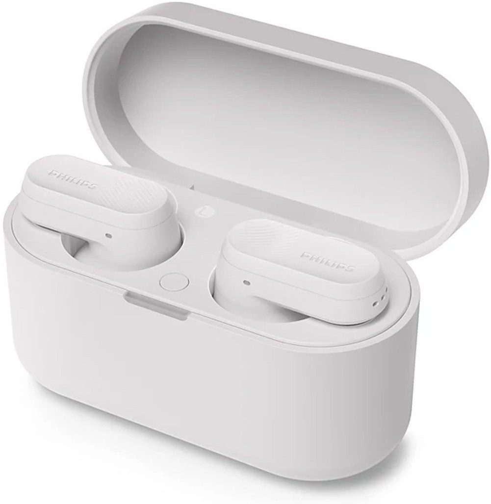 Philips TAT3509 True Wireless - Kopfhörer - weiß In-Ear-Kopfhörer (Kompatibel mit Siri und Google Assistant, Bluetooth 5.3, IPX4 spritzwassergeschützt)