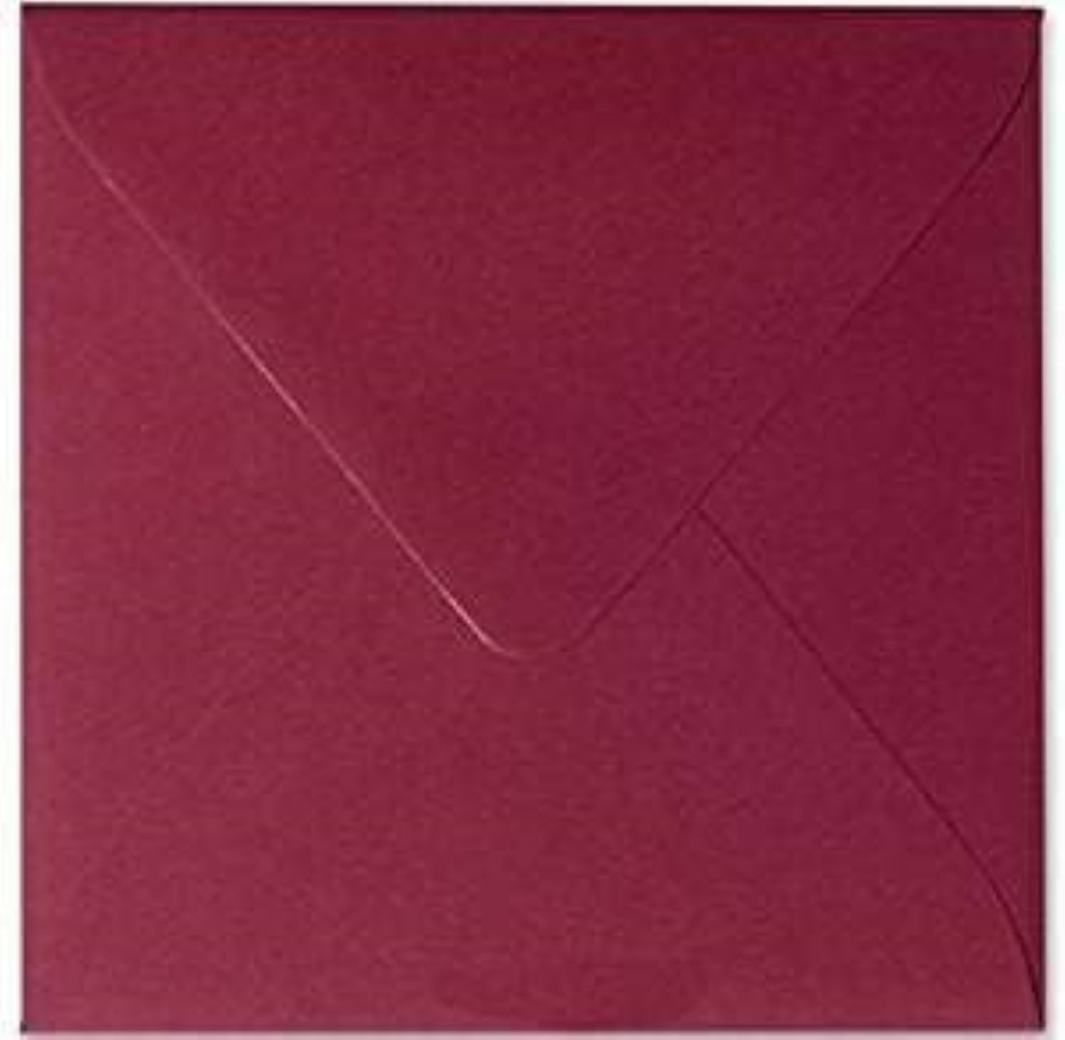Briefumschläge24Plus Briefumschlag 12,5x12,5cm Quatratische 120g feuchtklebend Bordeaux 50St., Quadratische Конверты 120g Papier Spitze Klappe