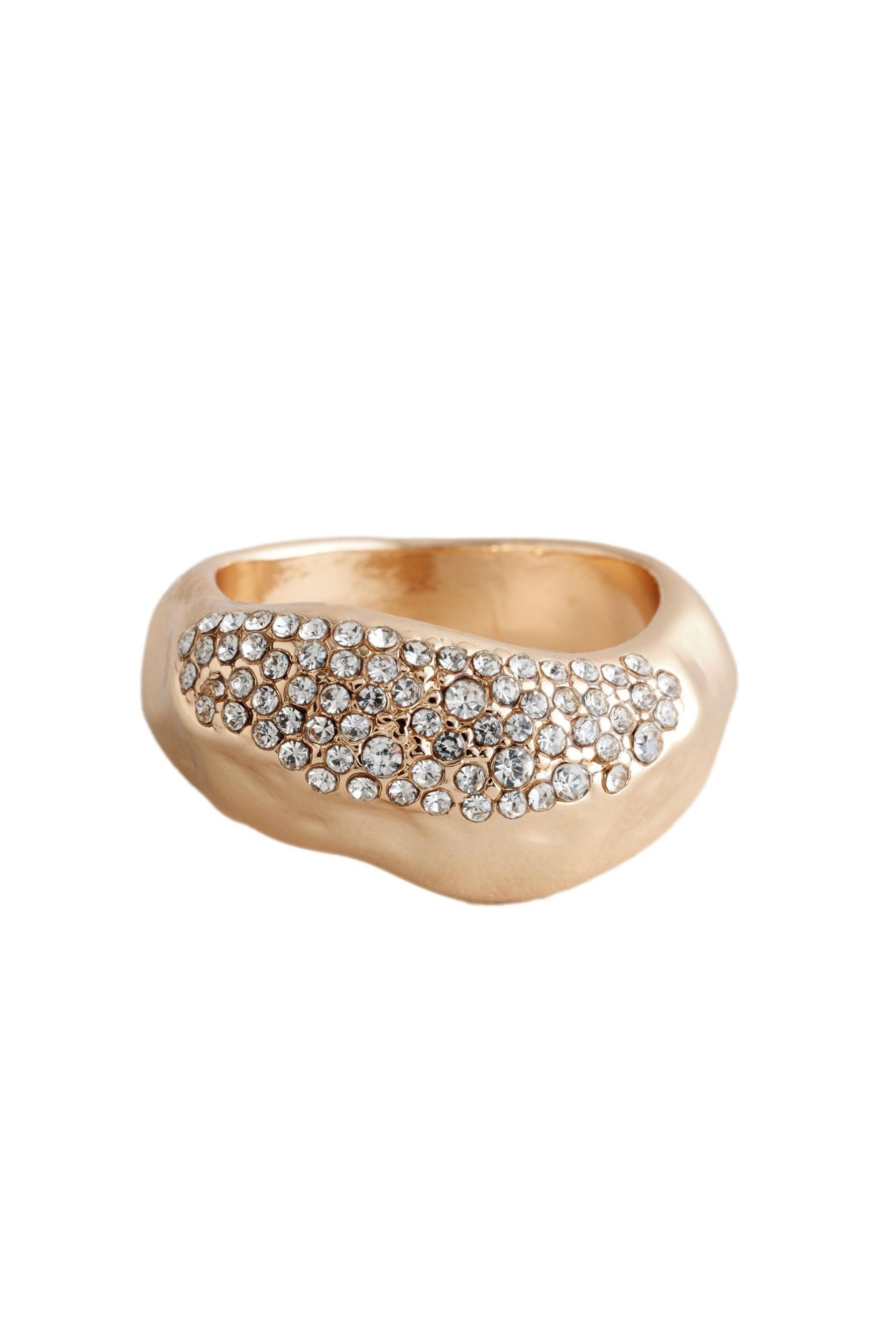 Fingerring Glitzernder Ring mit recyceltem Metall