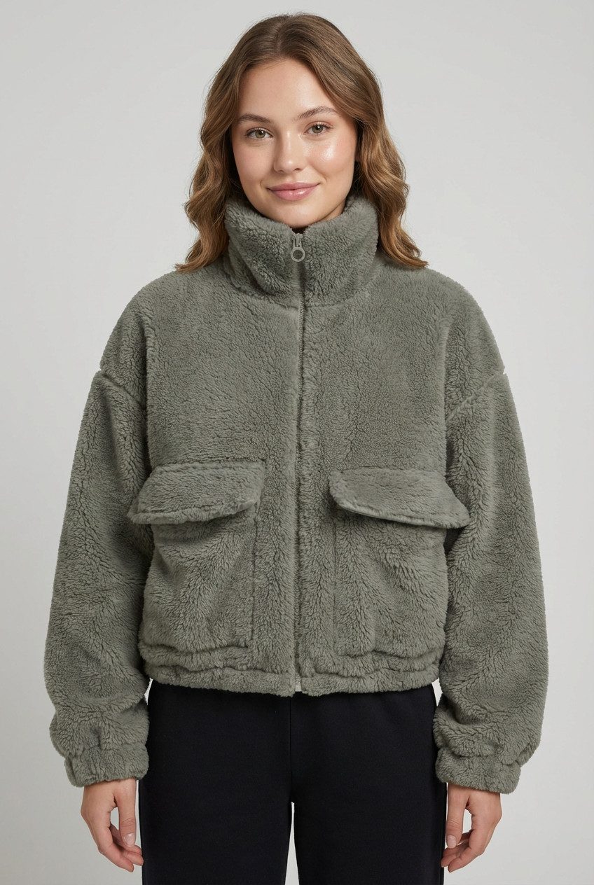 ONLY Plüschjacke ONLANNA CONTACT LIFE SOL JACKET CC OTW mit aufgesetzten Ta günstig online kaufen