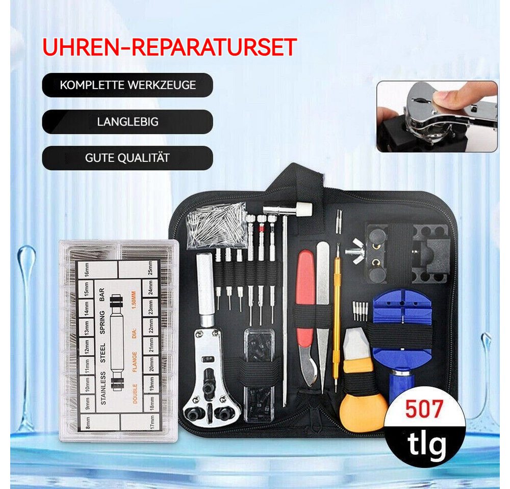 Thumbnail - BlingBin Demontagewerkzeug Uhren Uhrmacherwerkzeug für Batteriewechsel Uhrgehäuseöffnen, B: 10 cm, L: 21 cm, (Set, 507-t...