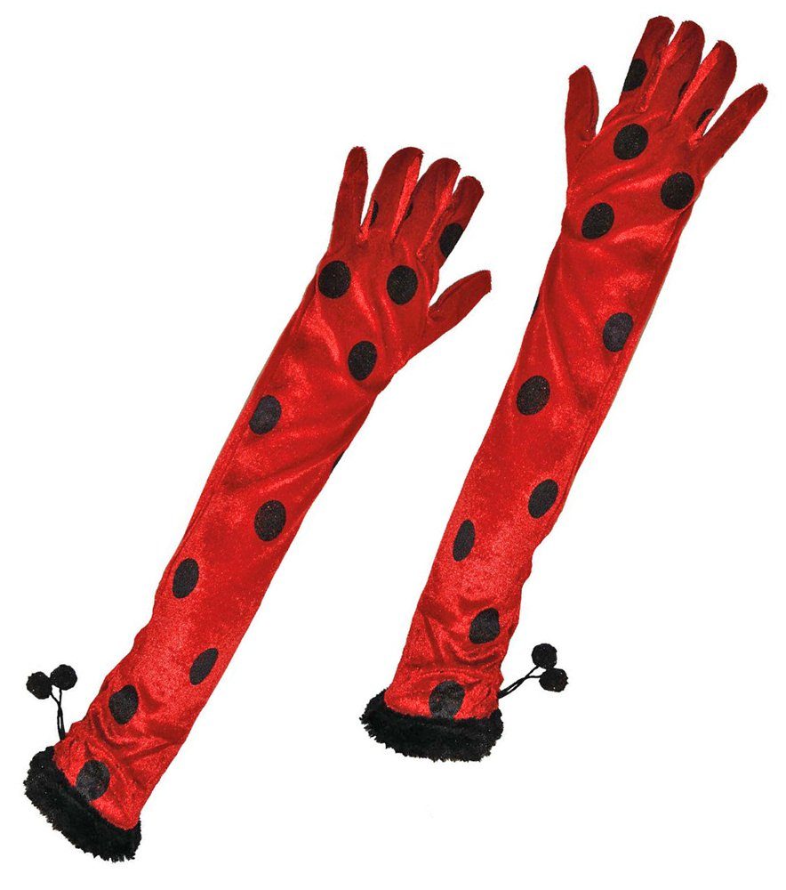 Kostüm Handschuhe Marienkäfer Kostüm - Lang