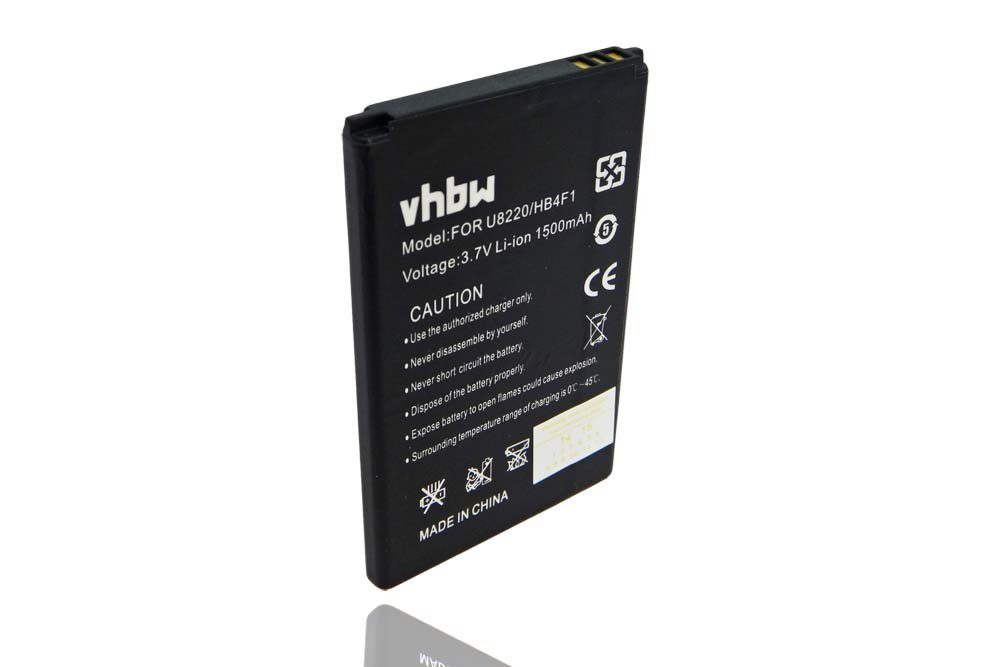 vhbw kompatibel mit Huawei Titan, U9120, Z101, T8808D, U8230, U8220 Akku Li-Ion 1500 mAh (3,7 V)