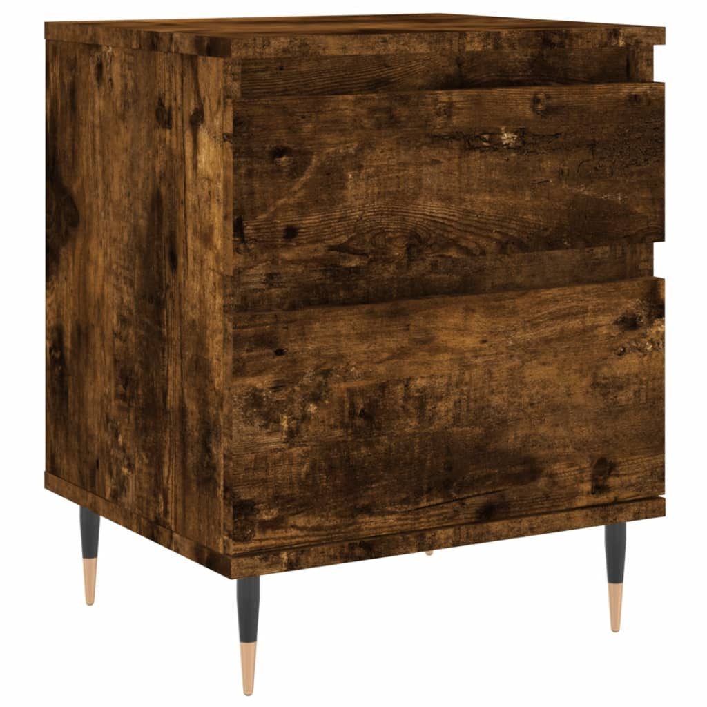 vidaXL Nachttisch Nachttisch Räuchereiche 40x35x50 cm günstig online kaufen