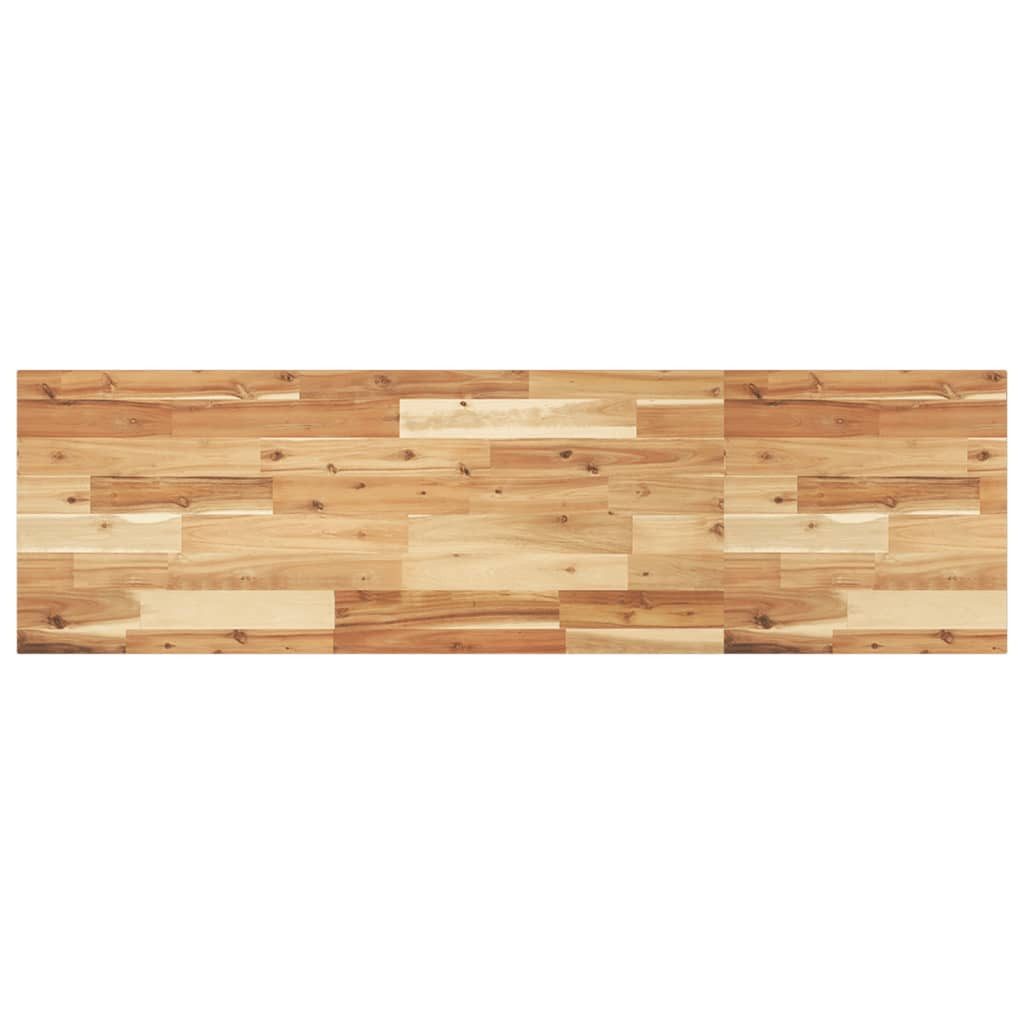 vidaXL Badezimmerspiegelschrank Waschtischplatte Ölbeschichtung 140x40x2 cm Massivholz (1-St)