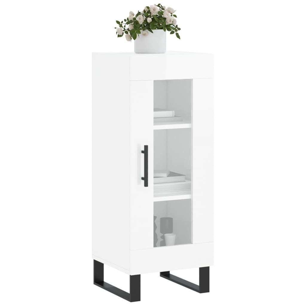 vidaXL Sideboard Sideboard Hochglanz-Weiß 34,5x34x90 cm günstig online kaufen