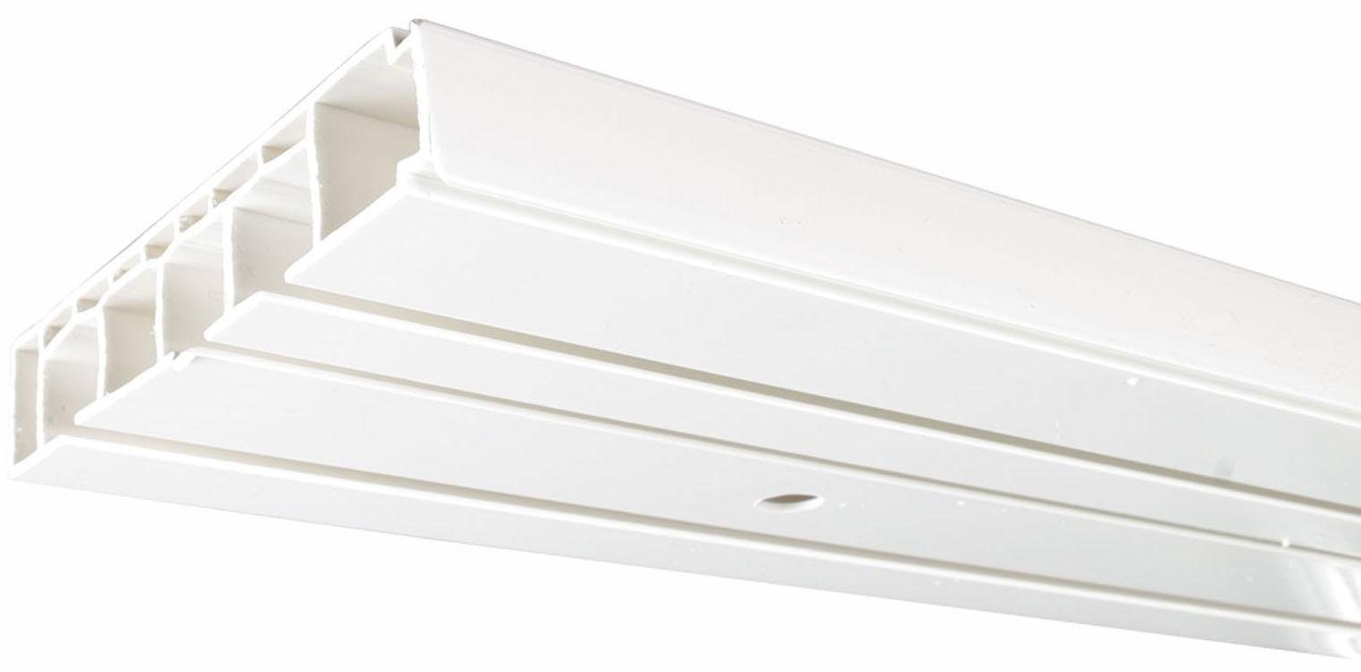 Liedeco Gardinenstange, 3-läufig, Fixmaß, verschraubt, Kunststoff günstig online kaufen