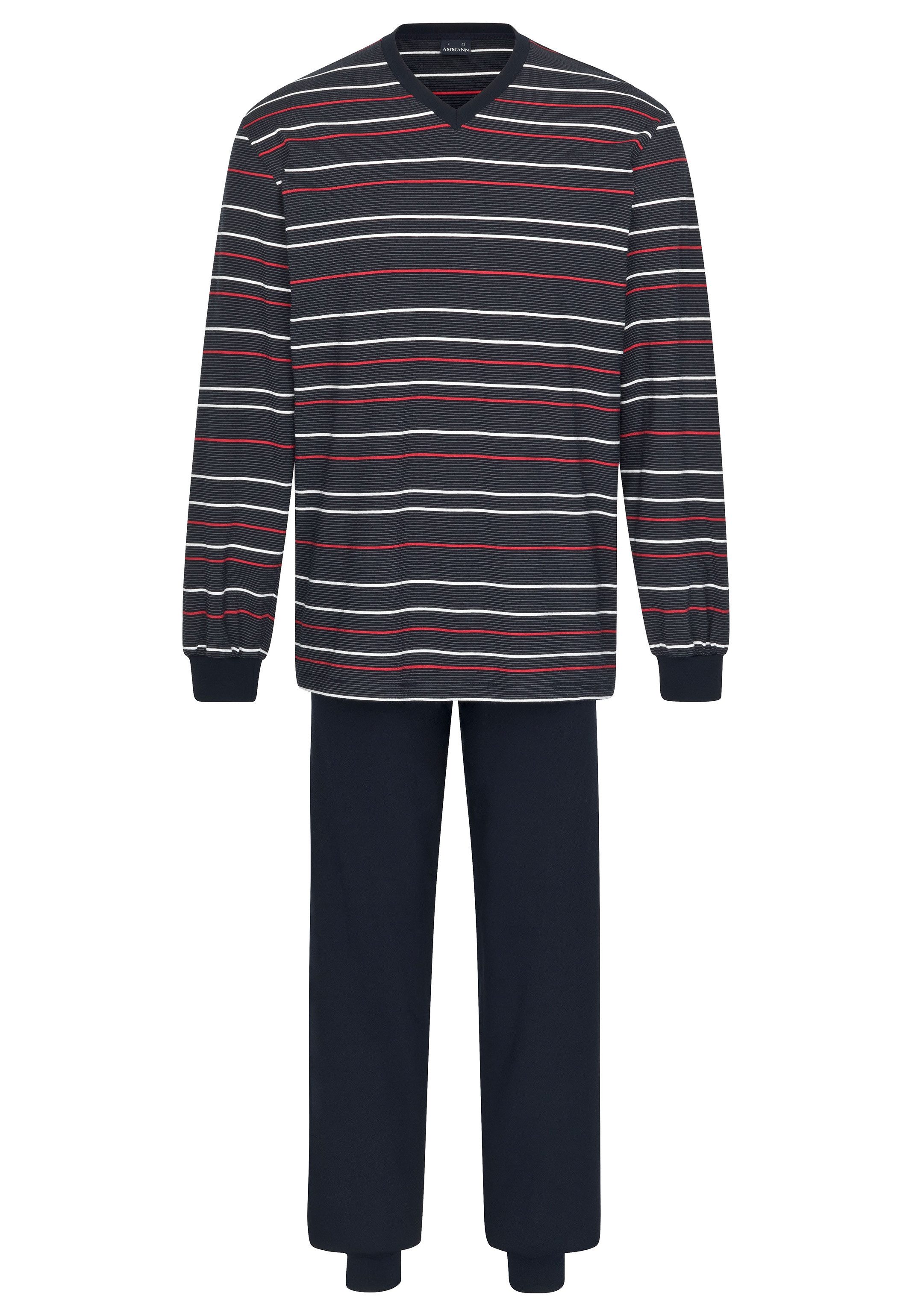 Ammann Pyjama Organic Cotton (Set, 2 tlg) Schlafanzug Langarm - Baumwolle