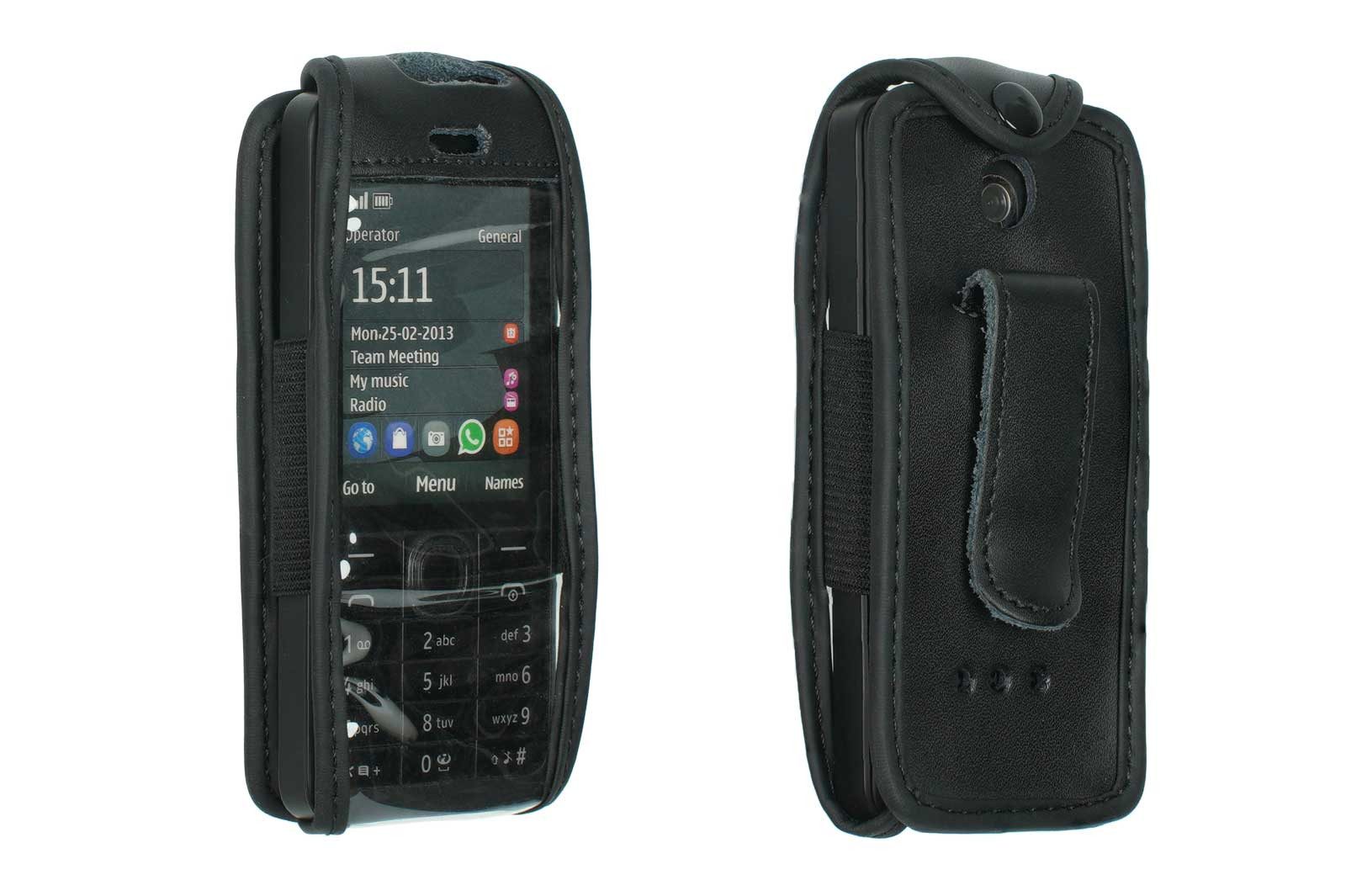 Handytasche caseroxx Handytasche mit Gürtelclip für Nokia 301, schwarz