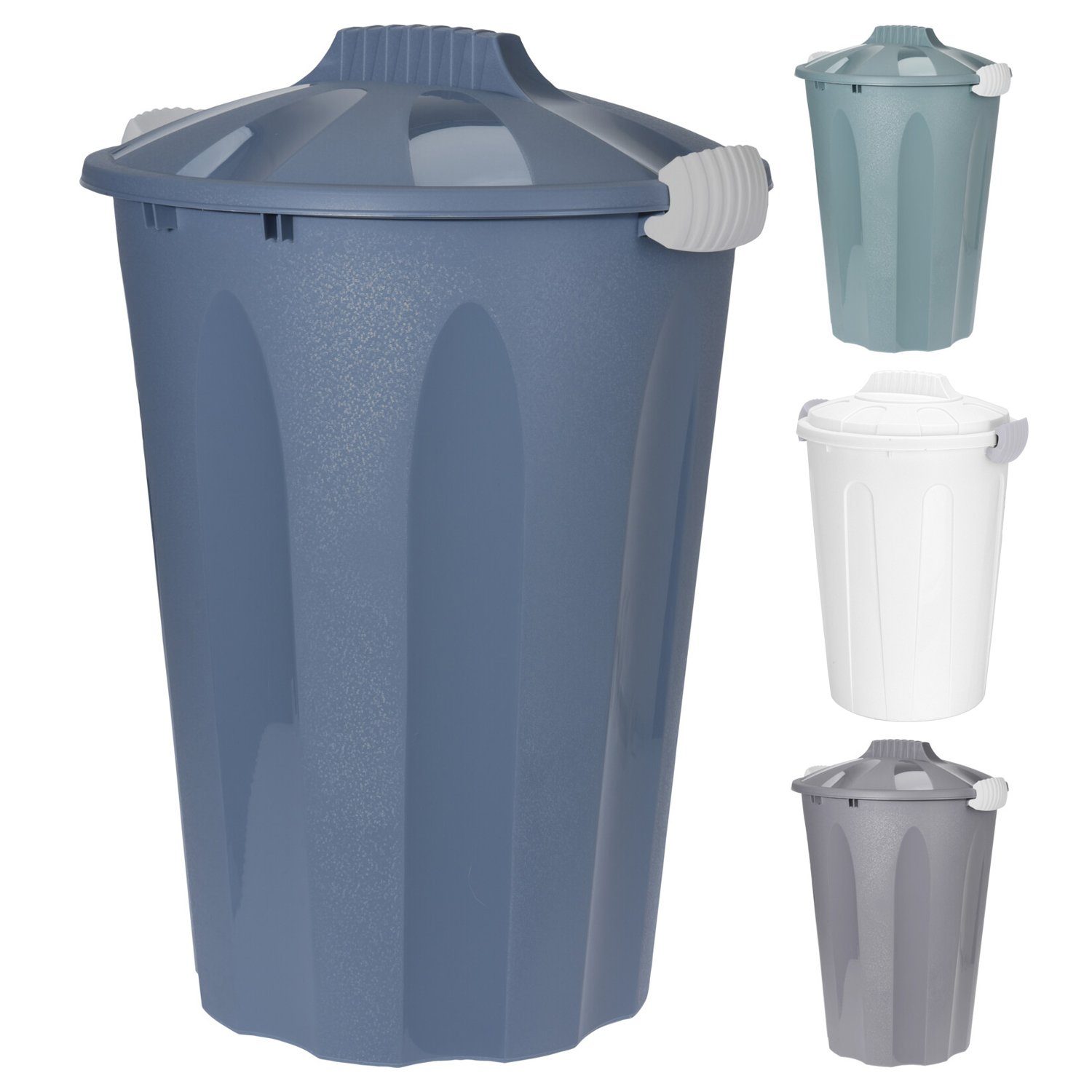 Mojawo Aschenbecher Maxitonne mit Deckel 40L Windeleimer Abfalleimer Abfalltonne Mülleimer