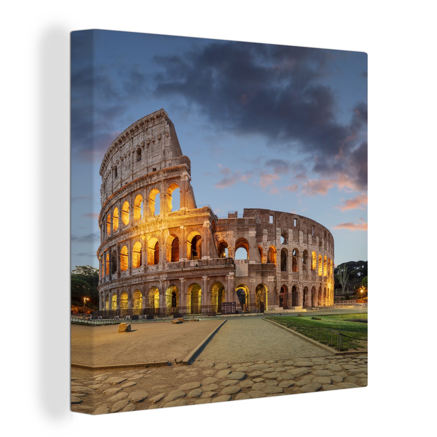 OneMillionCanvasses® Leinwandbild Italien - Rom - Theater, (1 St), Leinwand Bilder für Wohnzimmer Schlafzimmer