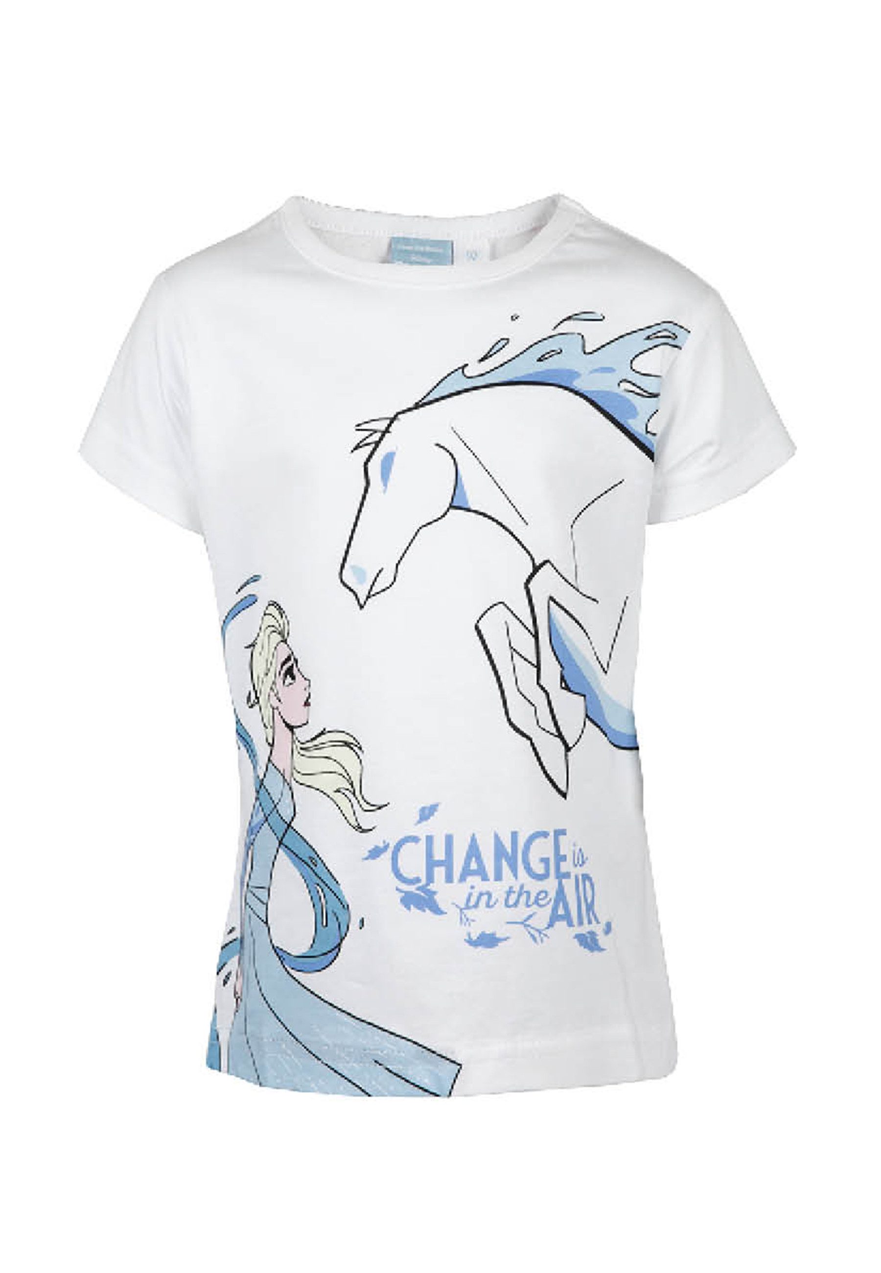 T-Shirt Die Eiskönigin Anna und Elsa Mädchen kurzarm Shirt Oberteil