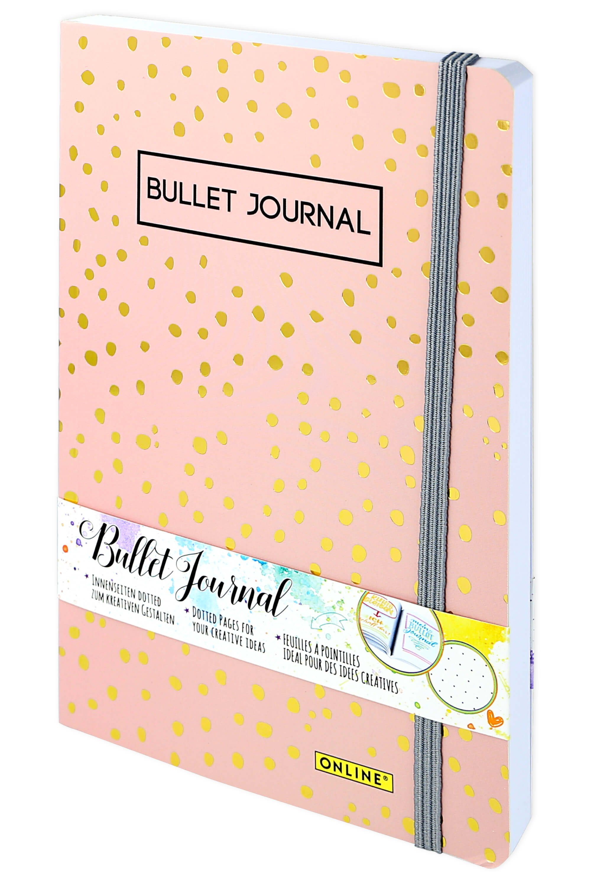 Online Pen Notizbuch Bullet Journal, gepunktet, 144 Seiten 120 g/m² Papier