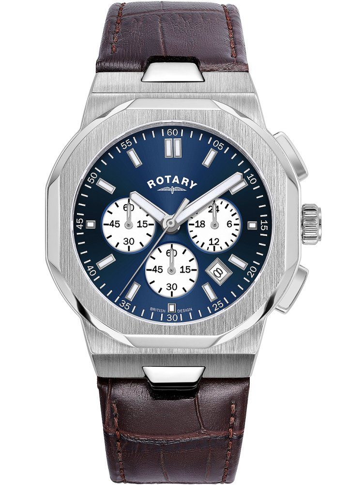 ROTARY Quarzuhr Rotary GS05450/05 Regent Chronograph 41mm 10ATM