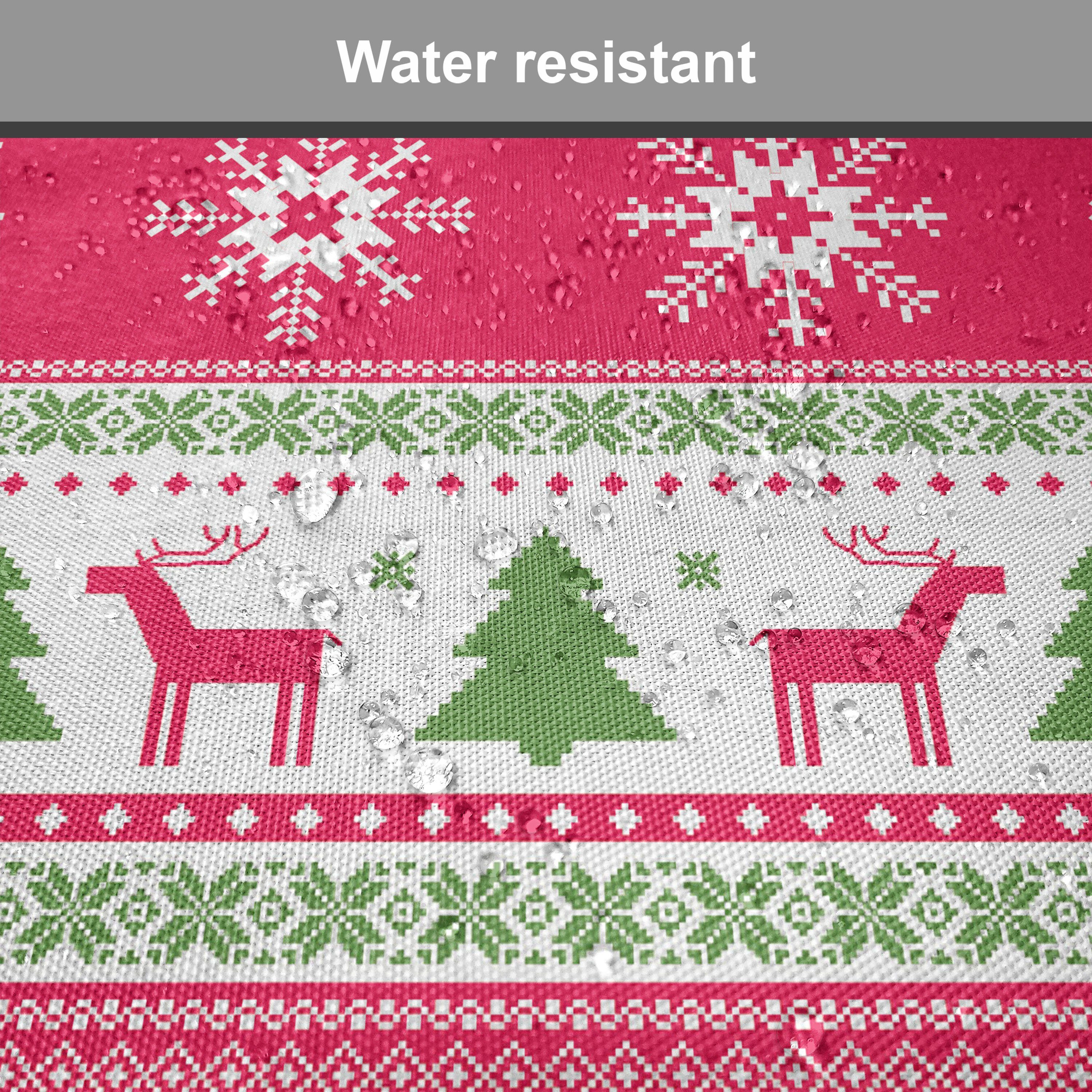 für Stil Dekoratives Abakuhaus Küchensitze, mit Riemen Needlework Weihnachten nordisch wasserfestes Kissen Stuhlkissen