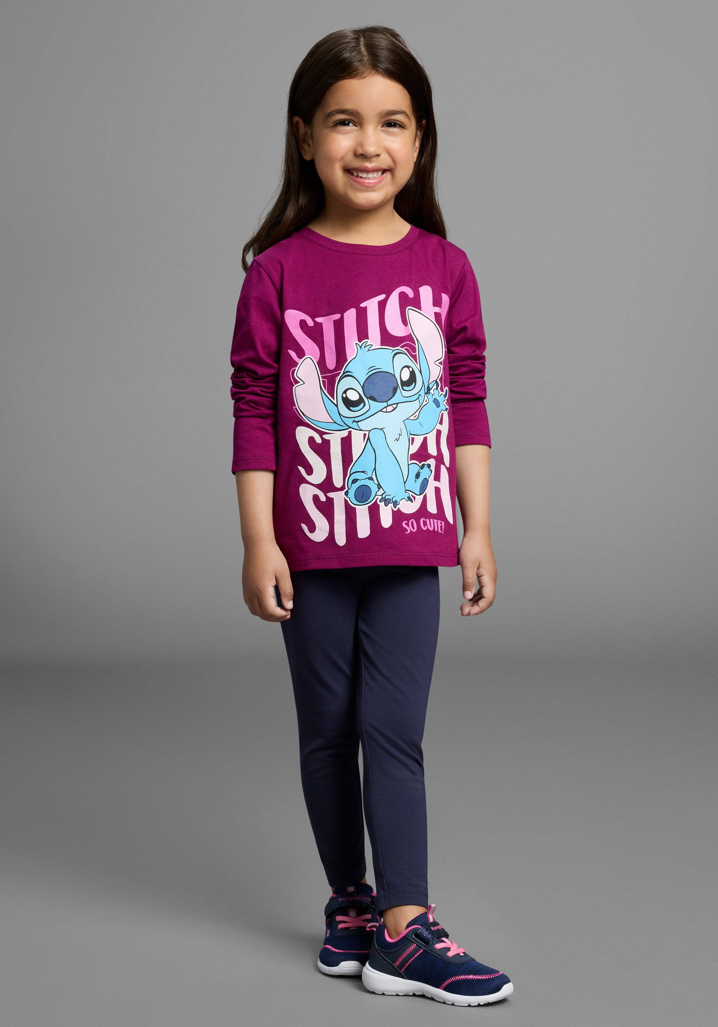 KIDSWORLD Langarmshirt STITCH - Disney Shirt Disney STITCH – Bild 4 von 5