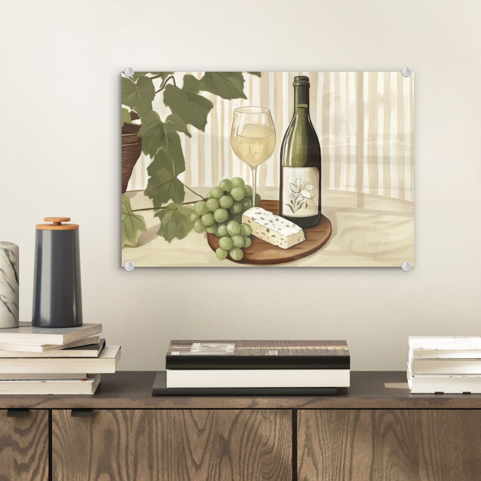 MuchoWow Acrylglasbild Wein - Trauben - günstig online kaufen